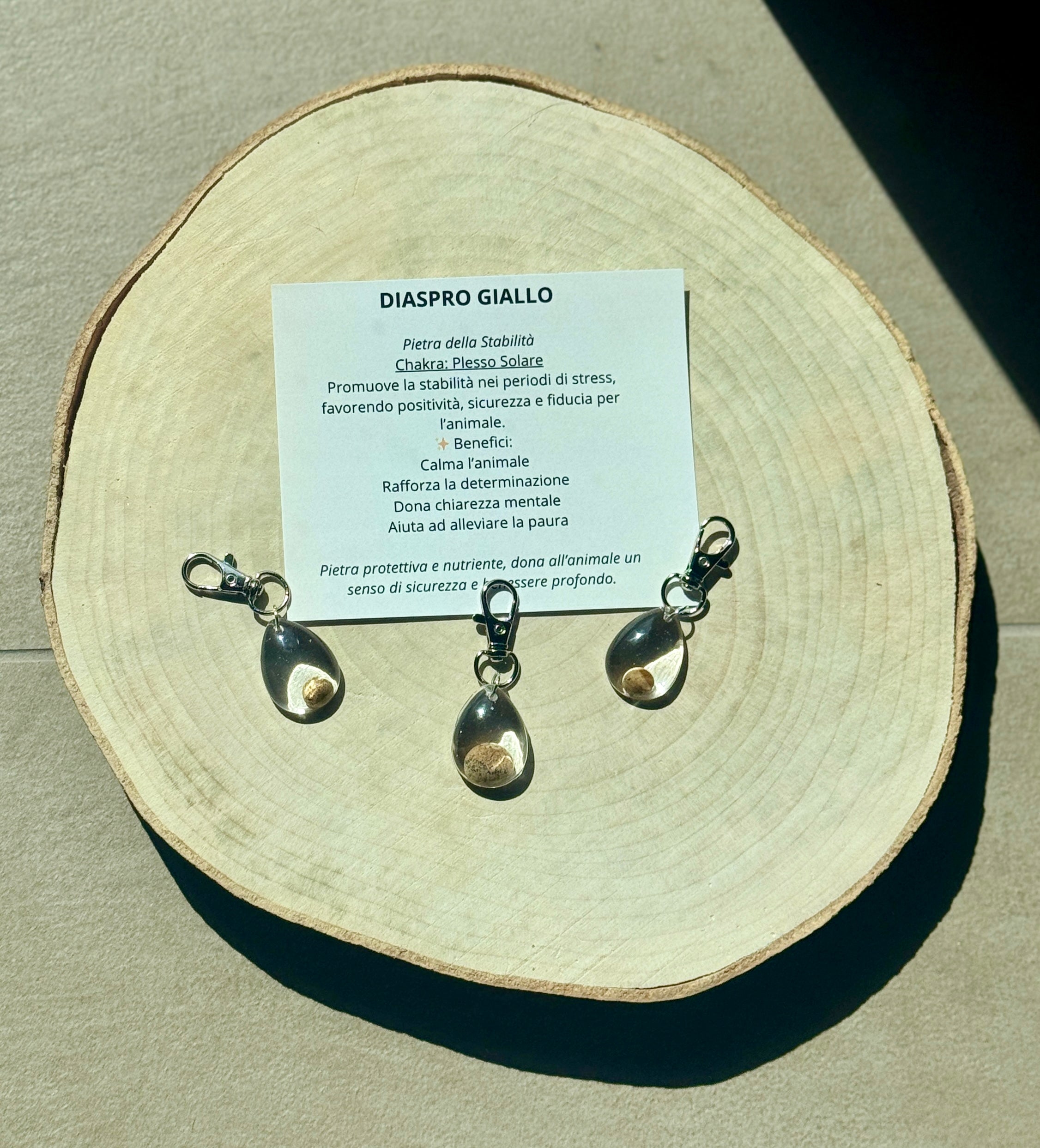 Charm Energetico per Collare – Avventurina, malachite, diaspro, ametista, labradorite