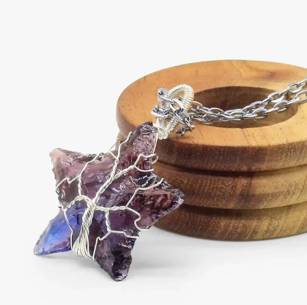 Collana in Ametista - Chakra della Corona e Terzo occhio