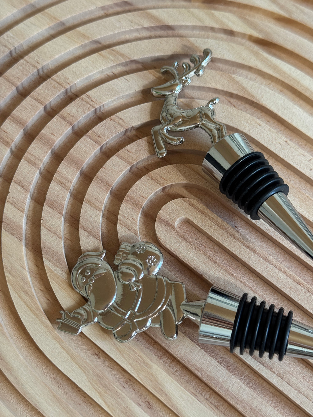 Tappi per Bottiglia Natalizi in Metallo