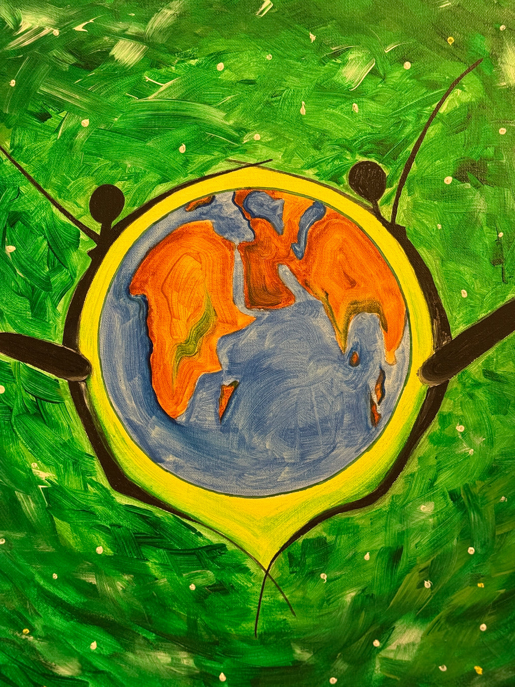 “Abbraccio al Mondo” – Quadro Acrilico su Tela