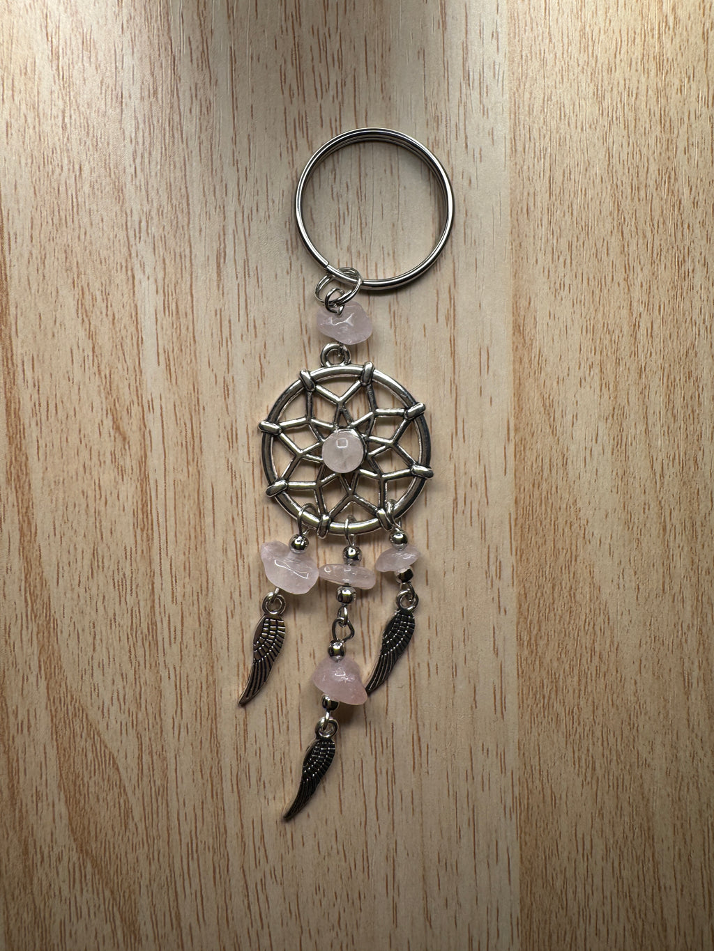 Portachiavi con Acchiappasogni e Cristalli