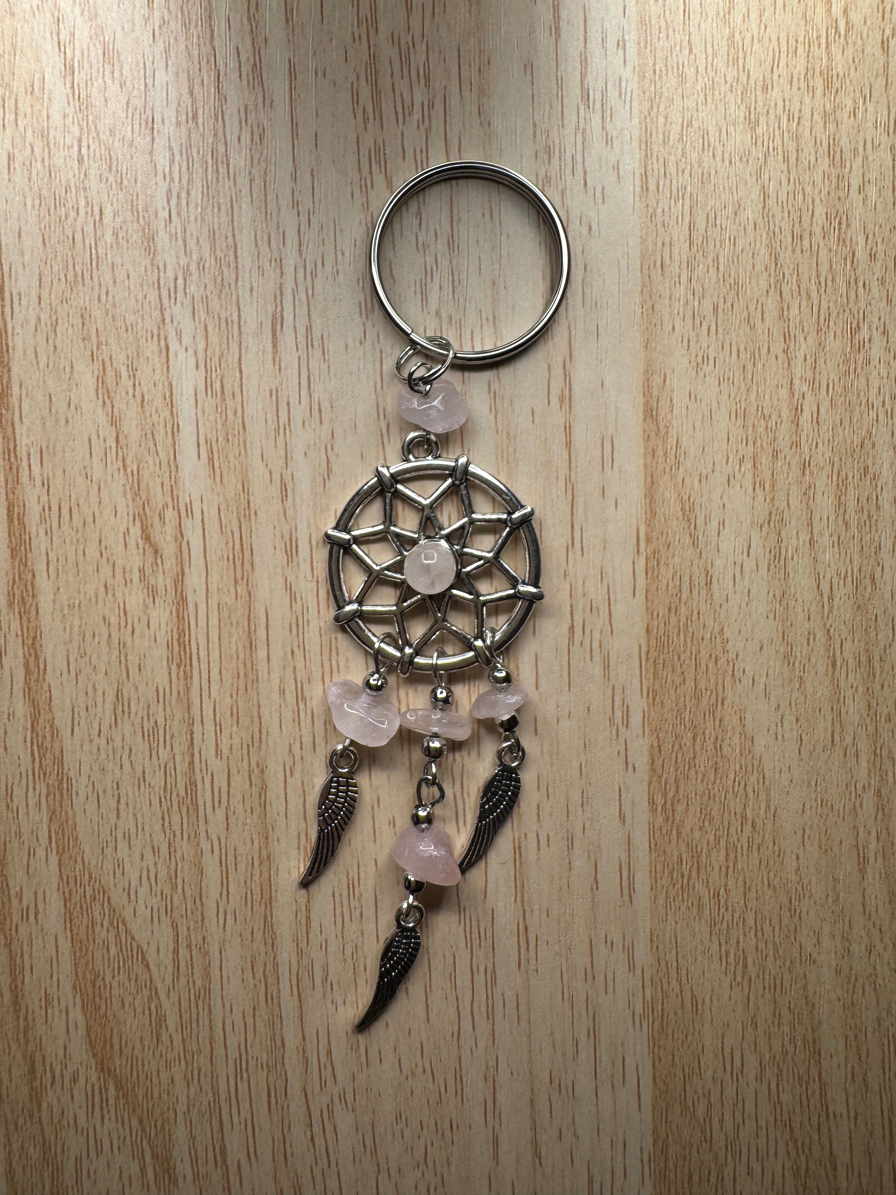 Portachiavi con Acchiappasogni e Cristalli