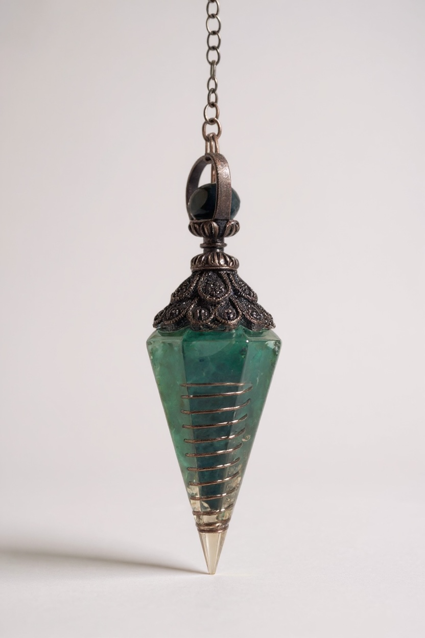 PENDOLO ESAGONALE IN PIETRA NATURALE 
PER REIKI, DIVINAZIONE E MEDITAZIONE