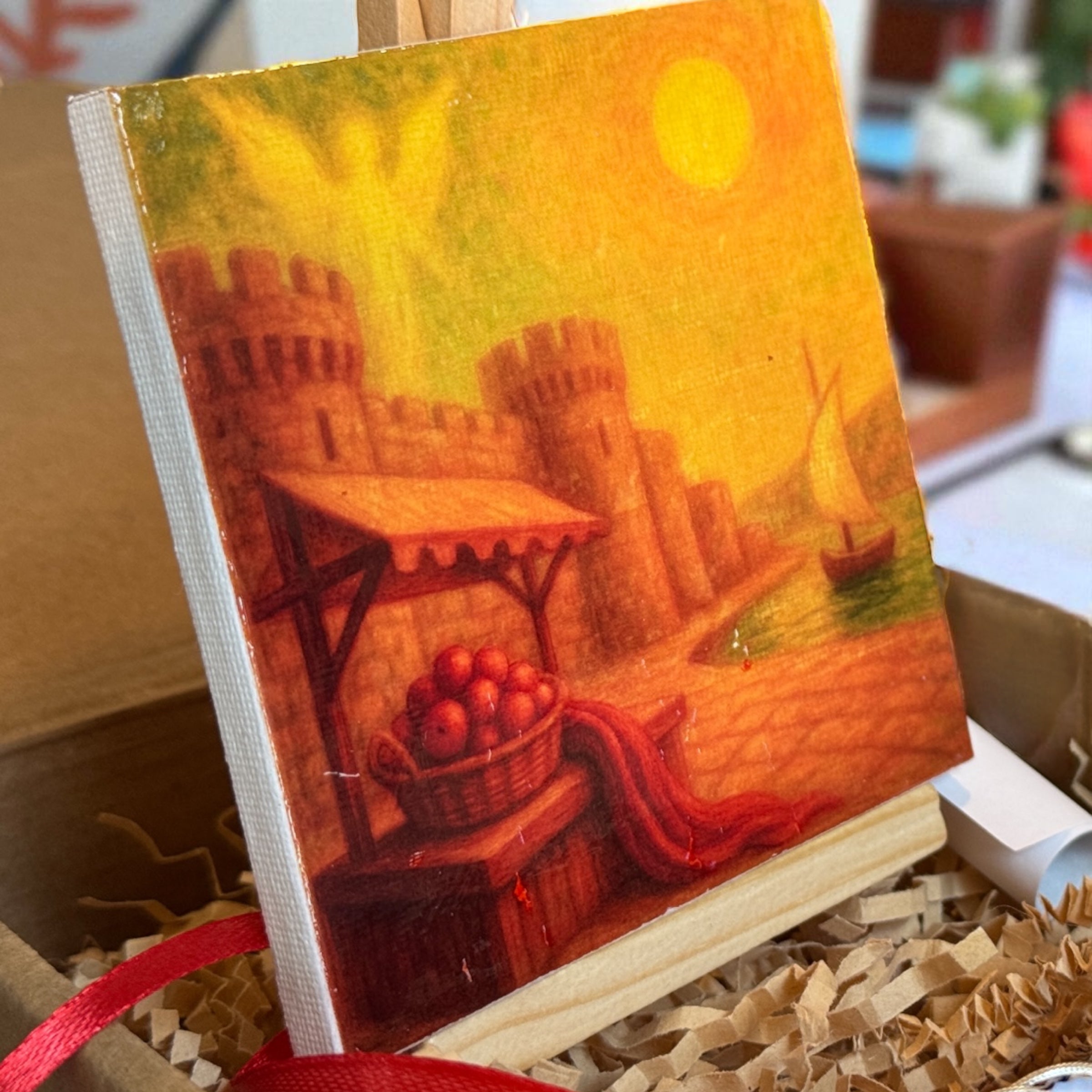 Quadretto Personalizzato 10x10 cm – Pop Art, Cartoon o Dipinto con Resina