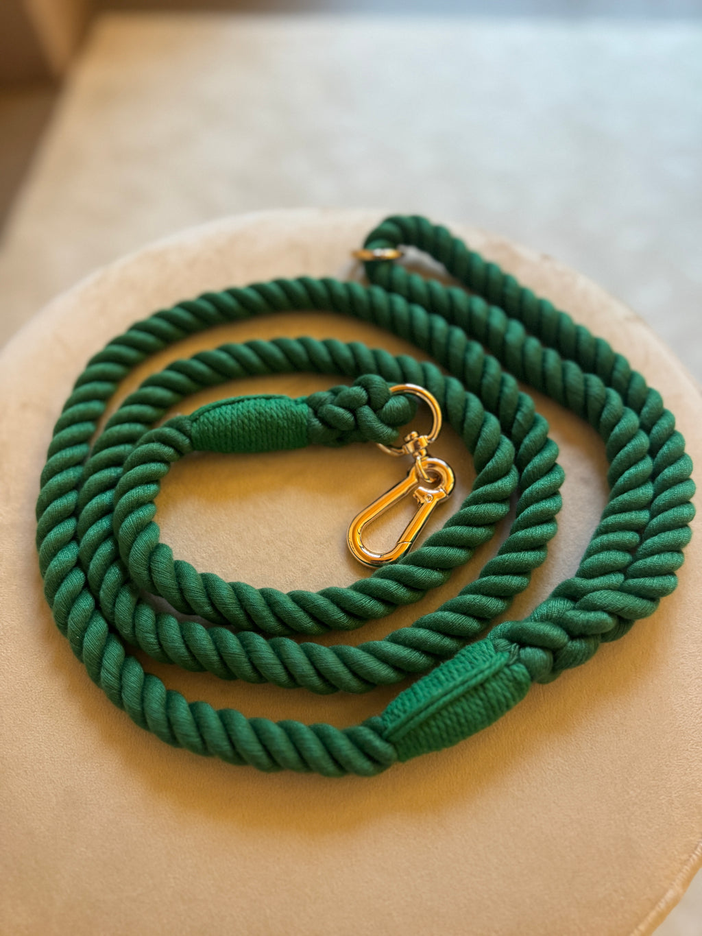 Guinzaglio per cani in cotone intrecciato a mano