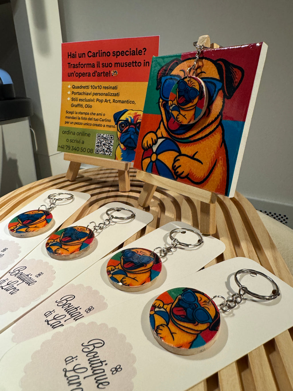 🐾 Special Edition Carlini – Quadretti & Portachiavi Personalizzati