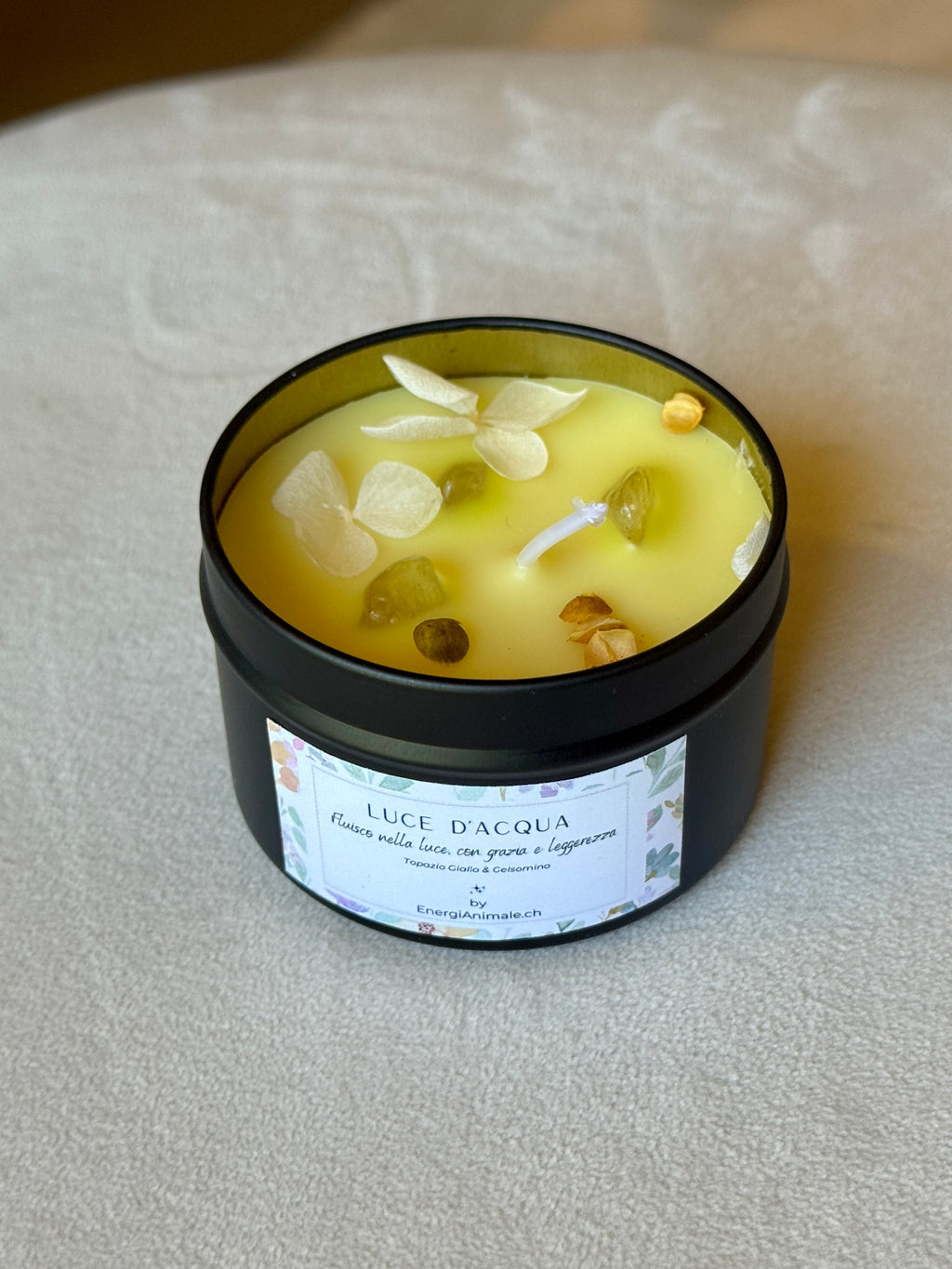 Candele Energetiche con Cristalli & Profumi Naturali