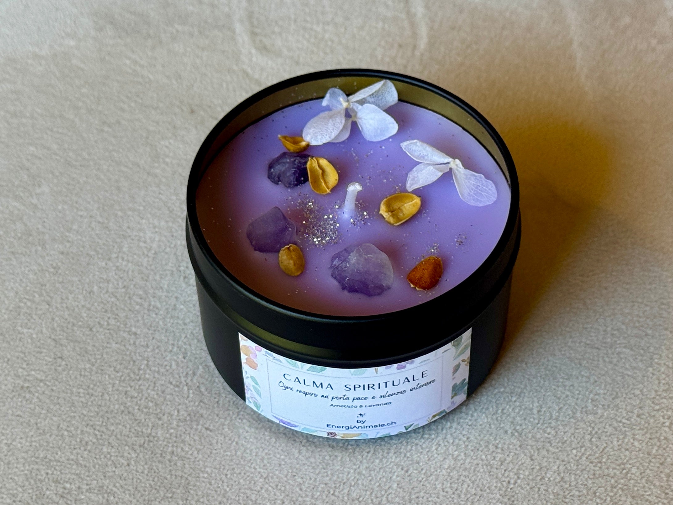 Candele Energetiche con Cristalli & Profumi Naturali