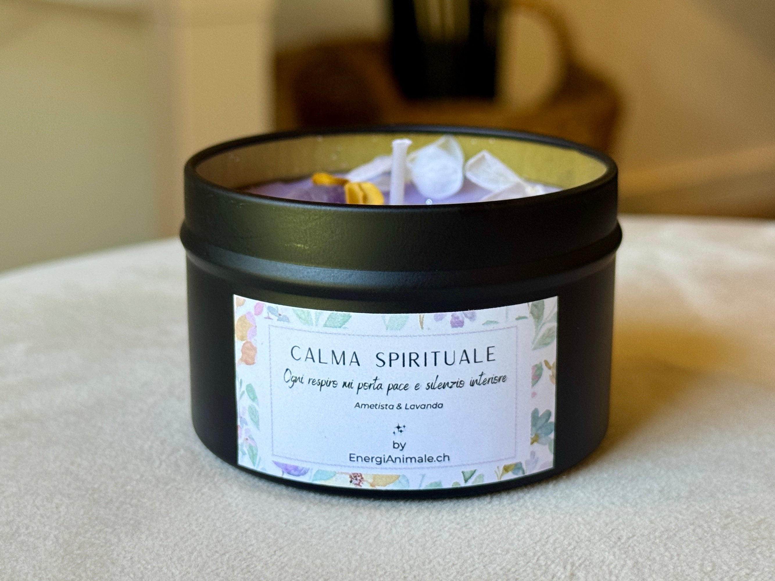Candele Energetiche con Cristalli & Profumi Naturali