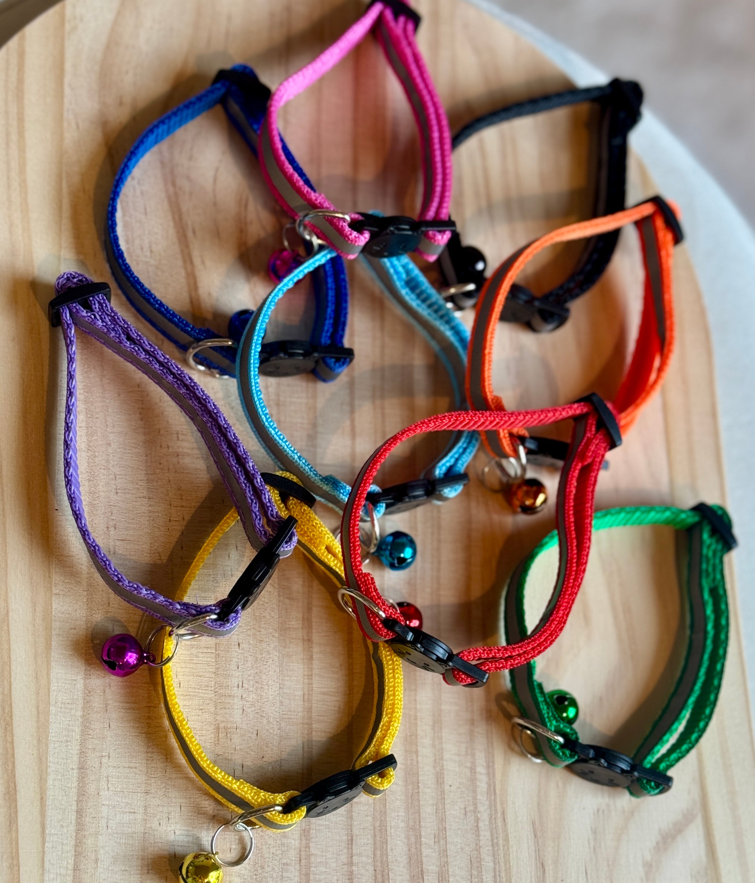 Collare per gatti catarifrangente con campanellino