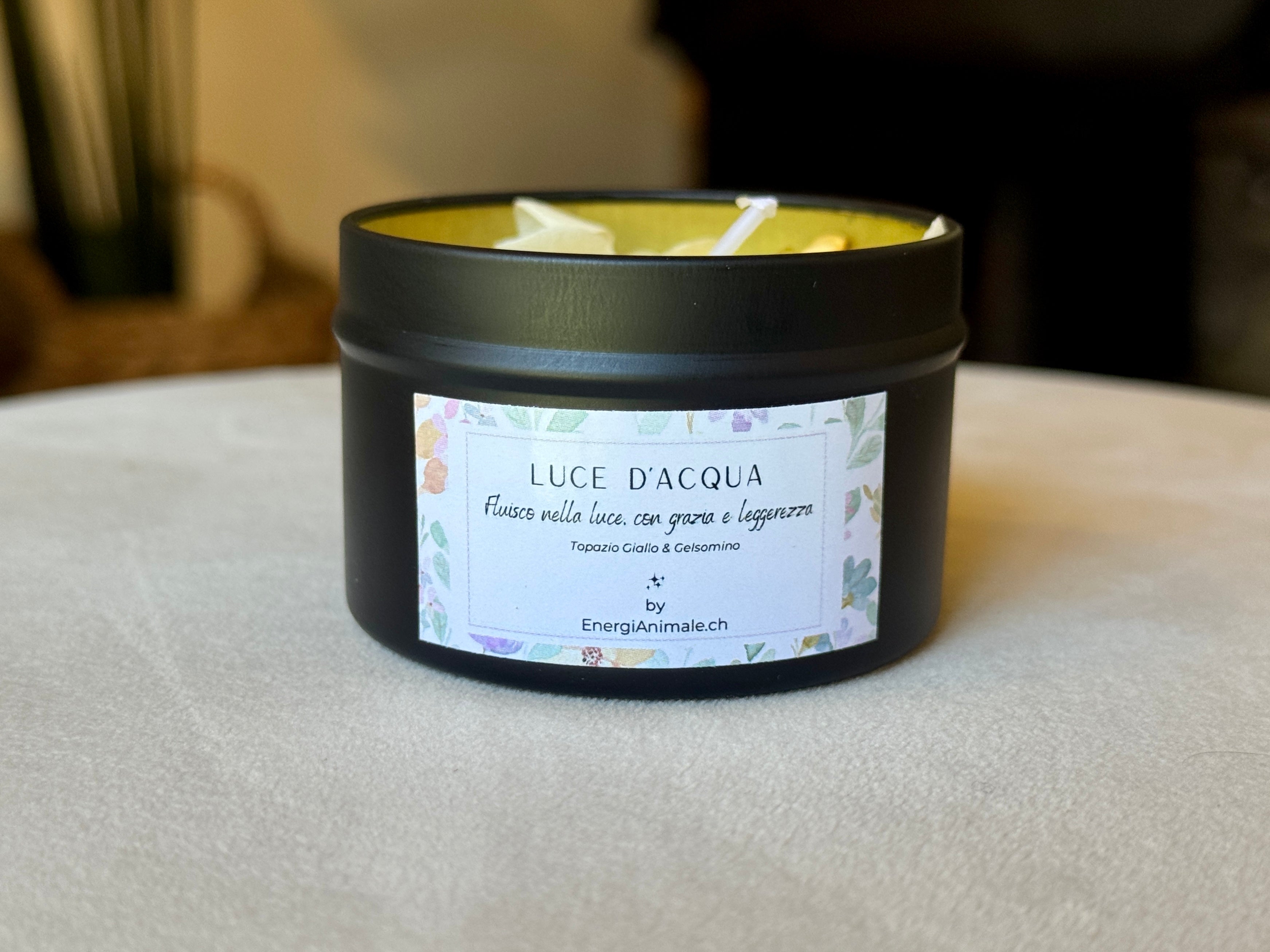 Candele Energetiche con Cristalli & Profumi Naturali