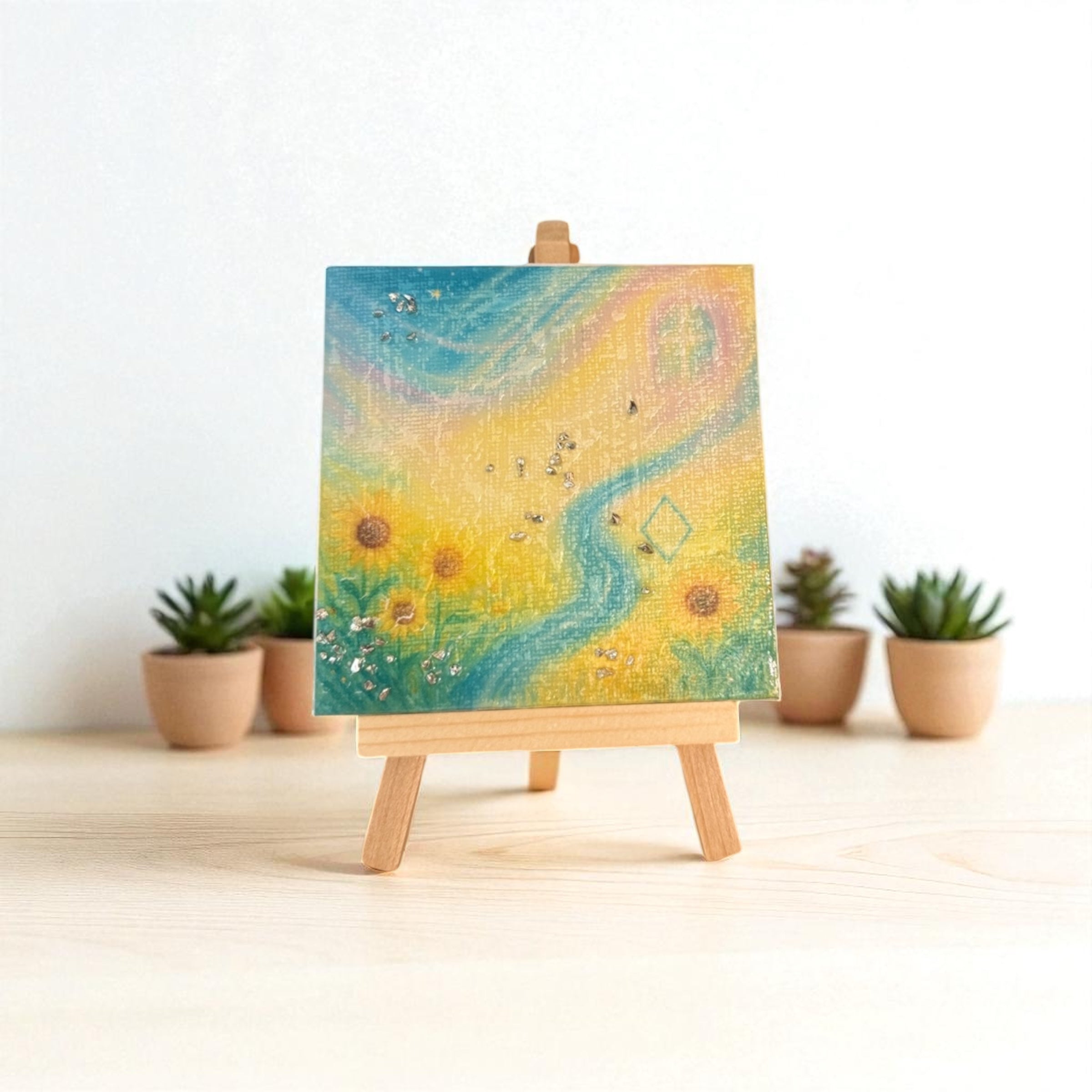 Quadretto Personalizzato 10x10 cm – Pop Art, Cartoon o Dipinto con Resina