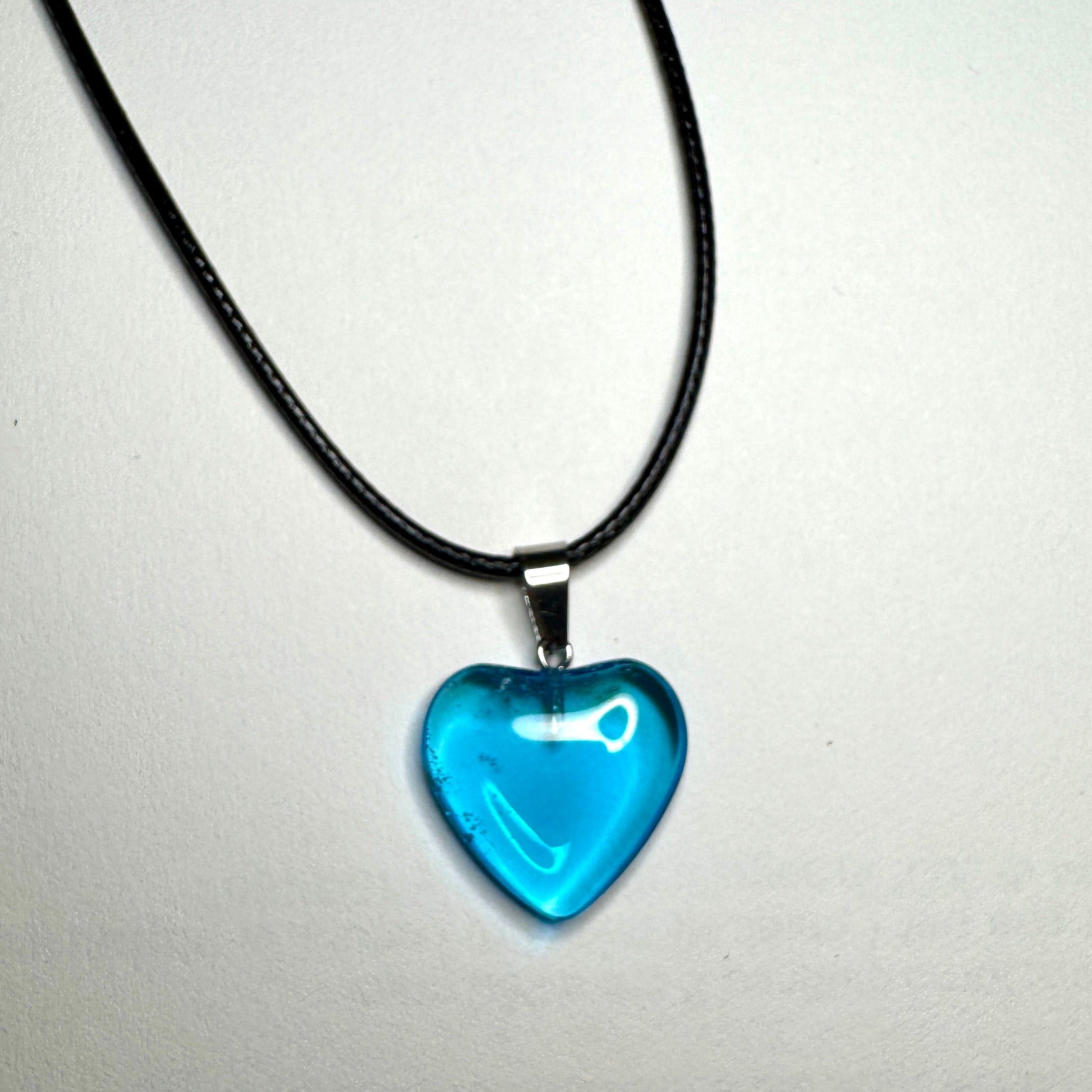 Collana con cuoricino colorato (scegli il tuo colore)