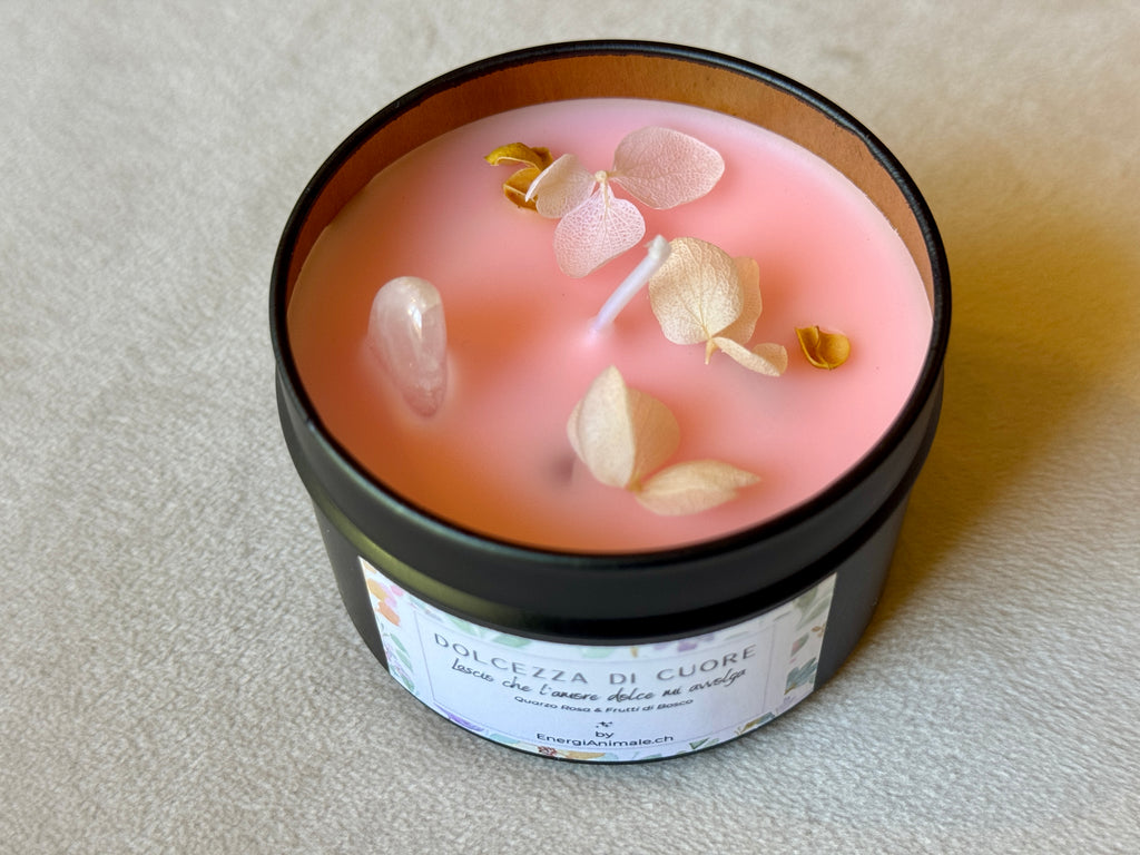 Candele Energetiche con Cristalli & Profumi Naturali