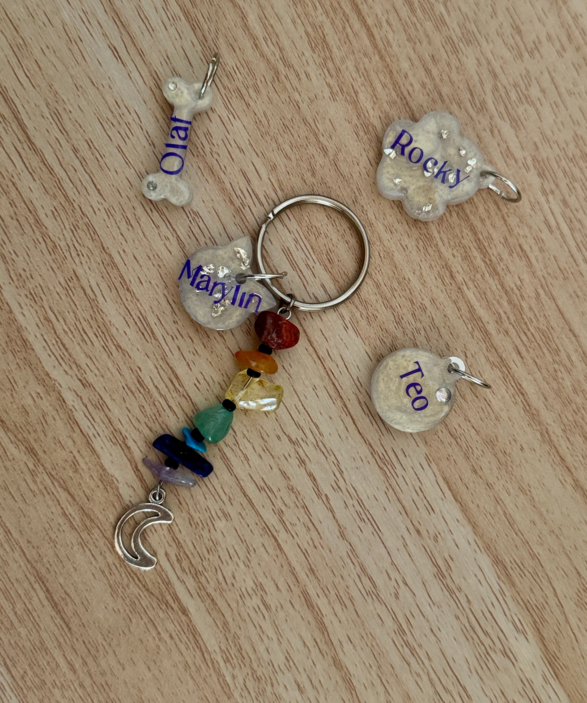 Portachiavi Chakra con Cristalli