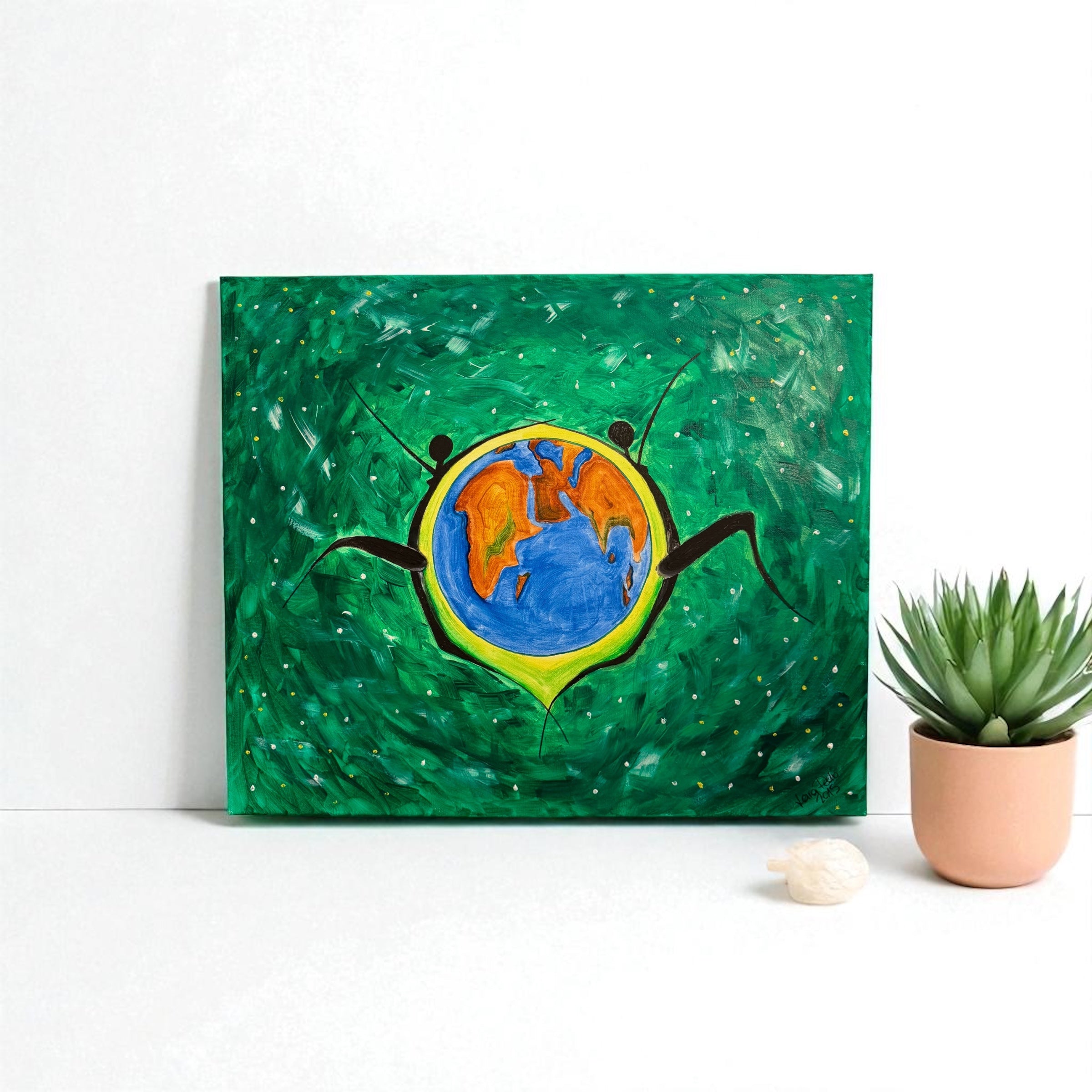 “Abbraccio al Mondo” – Quadro Acrilico su Tela