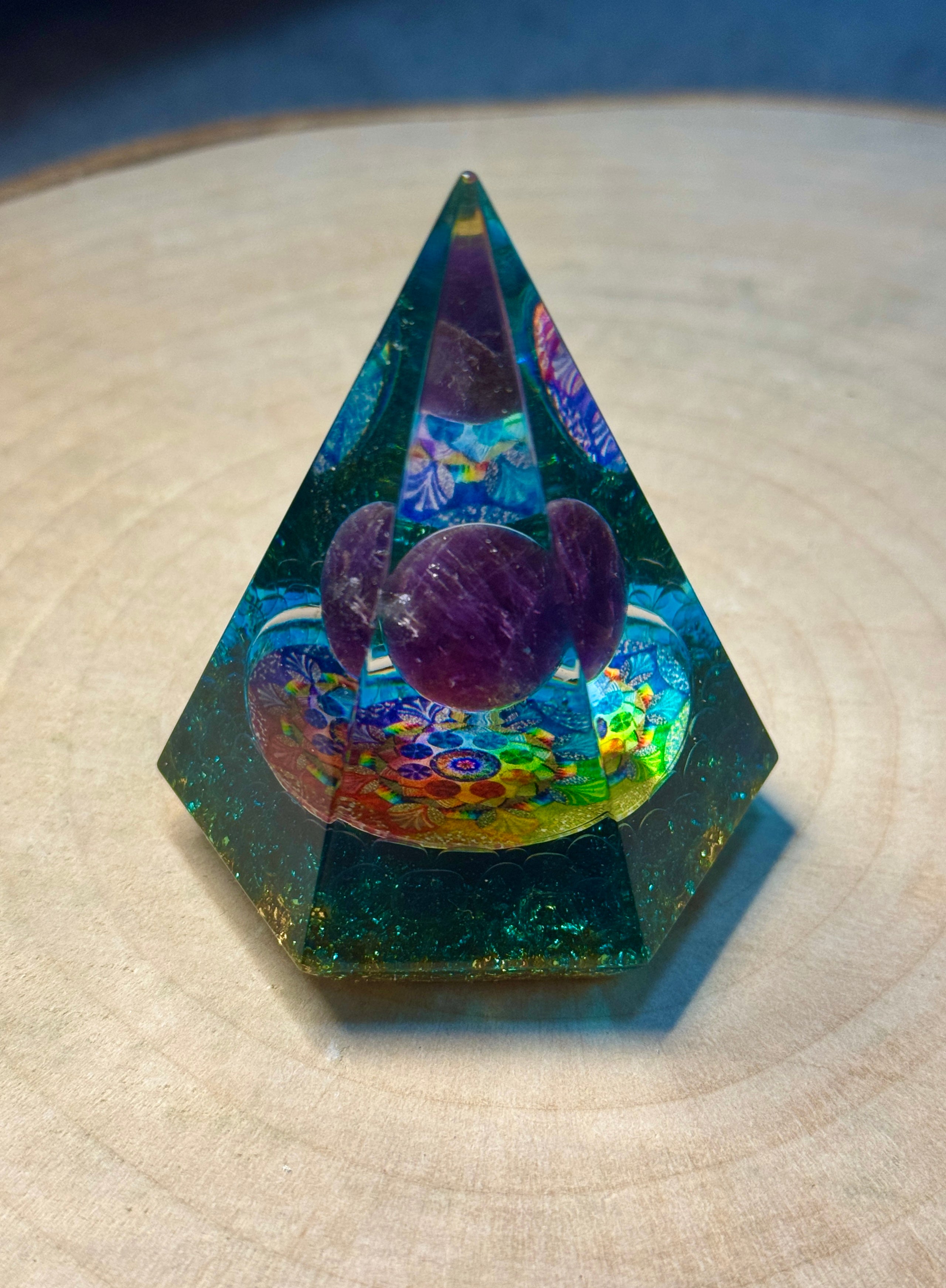 Piramide con Ametista - Terzo occhio