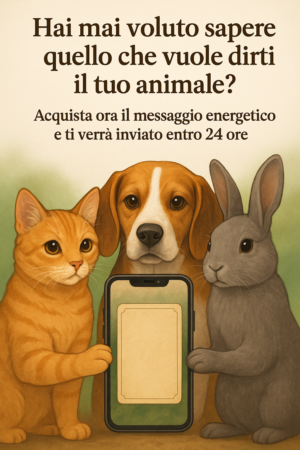 Messaggio Energetico del tuo Animale – entro 24-48 ore