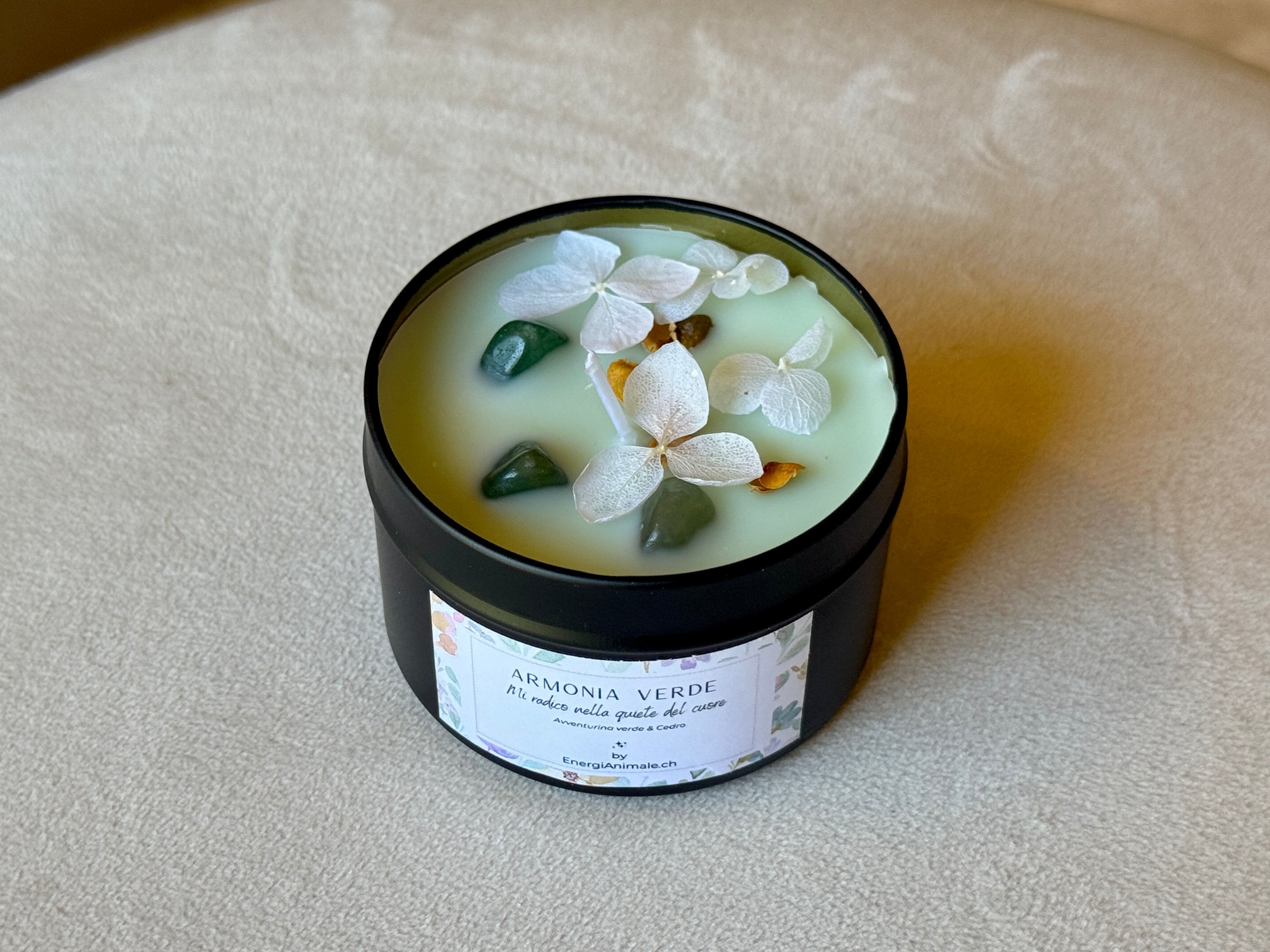 Candele Energetiche con Cristalli & Profumi Naturali