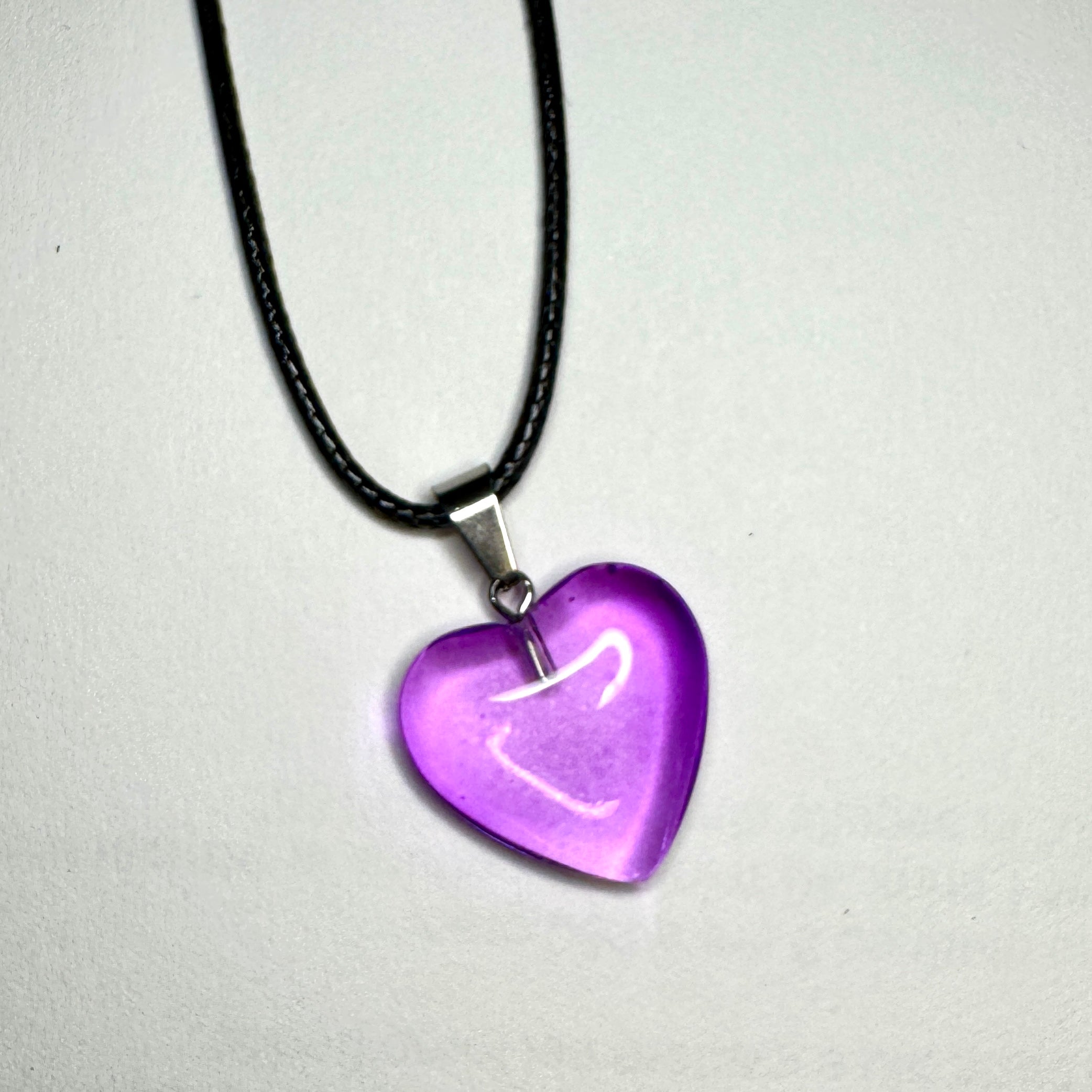 Collana con cuoricino colorato (scegli il tuo colore)