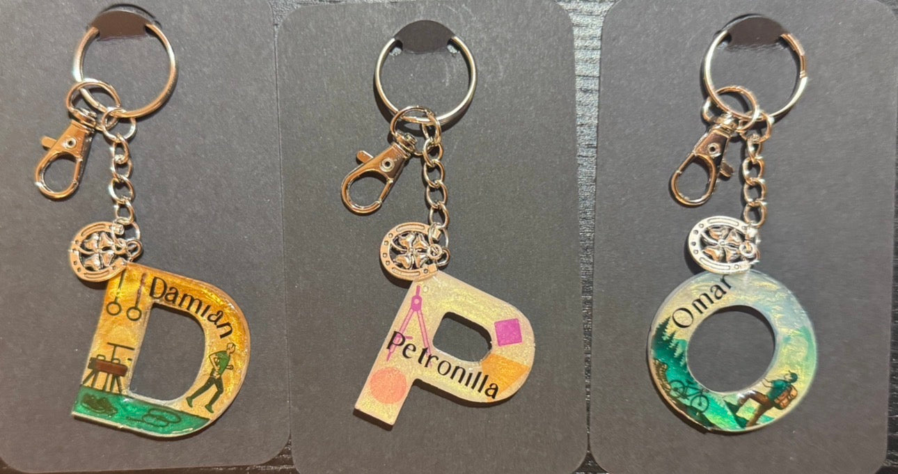 Portachiavi personalizzato con lettera