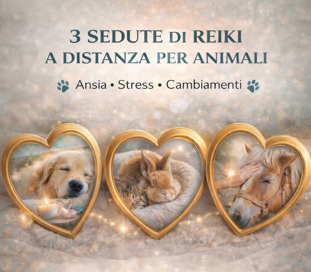 🌿 PERCORSI DI RIEQUILIBRIO – ANIMALI 🌿  3 SEDUTE DI REIKI A DISTANZA
