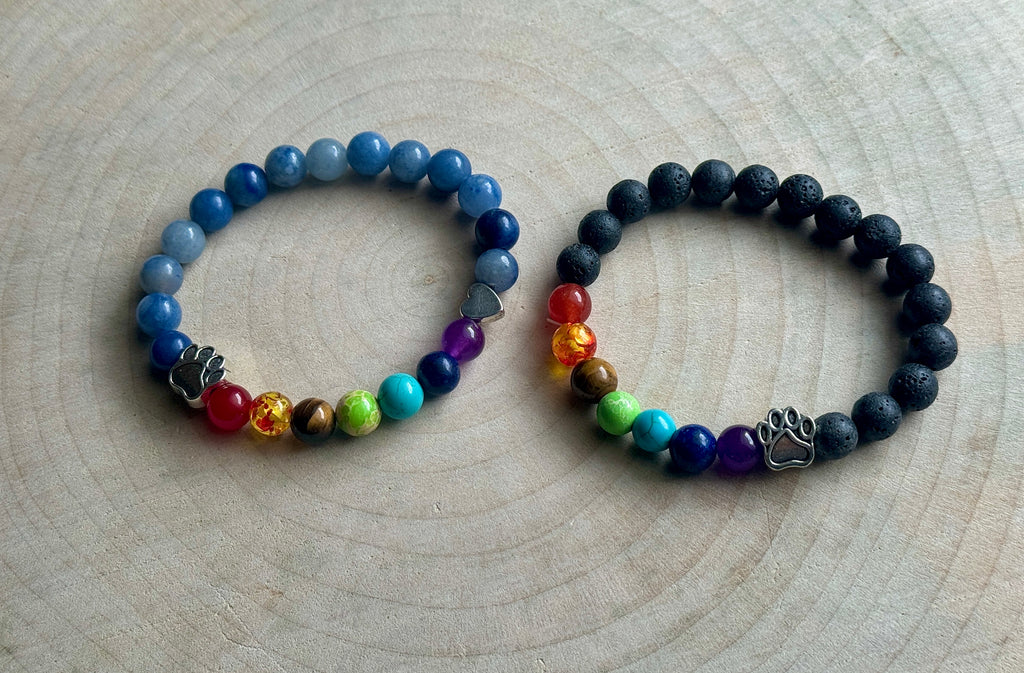 Bracciale Chakra con Zampetta – Due Varianti a Scelta