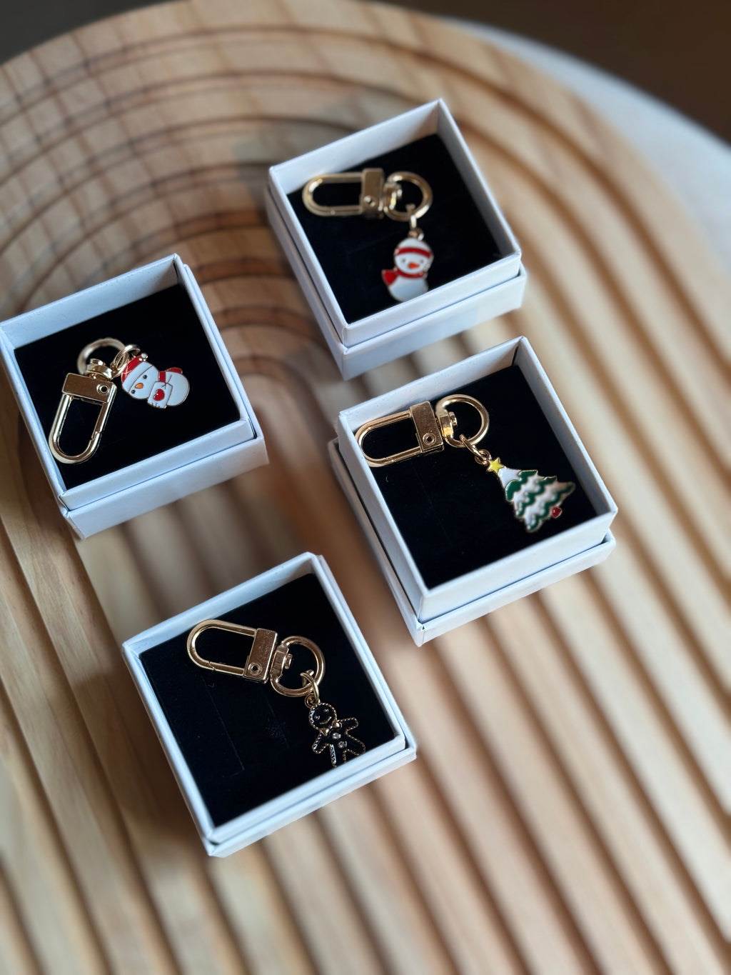 Charms Natalizi con Moschettone Dorato