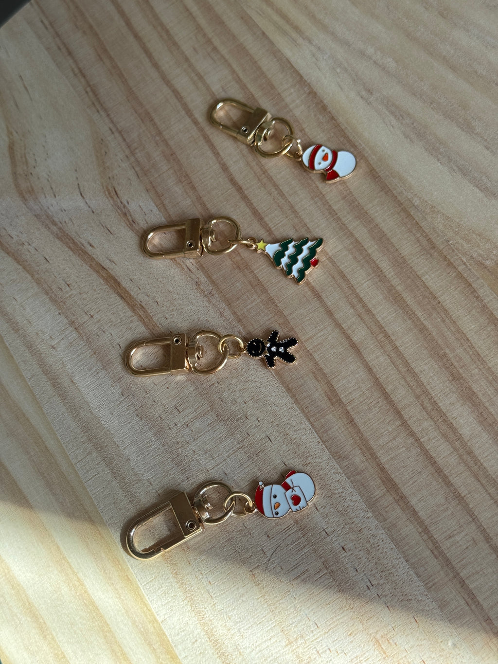 Charms Natalizi con Moschettone Dorato