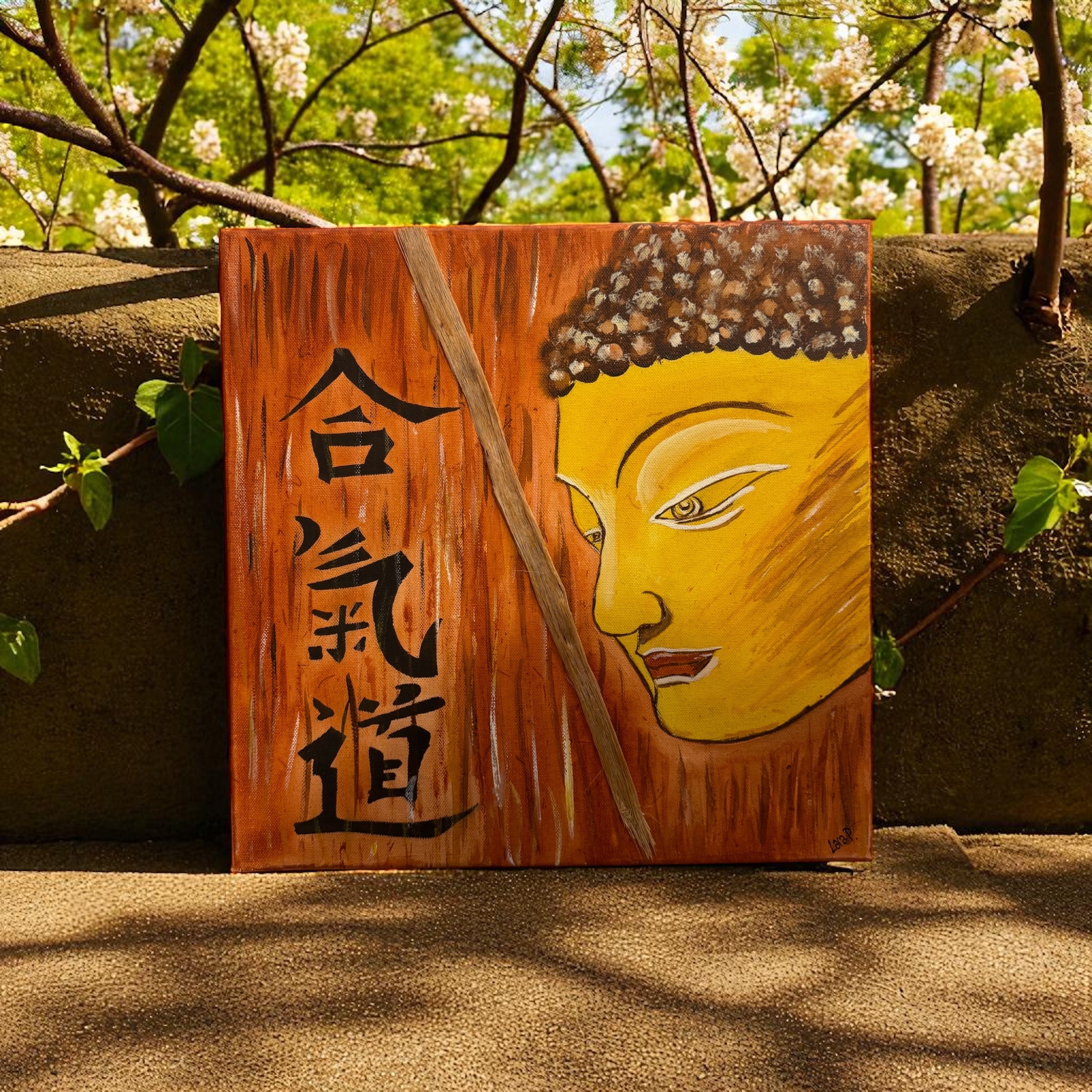 “Saggezza del Buddha” – Quadro Acrilico su Tela