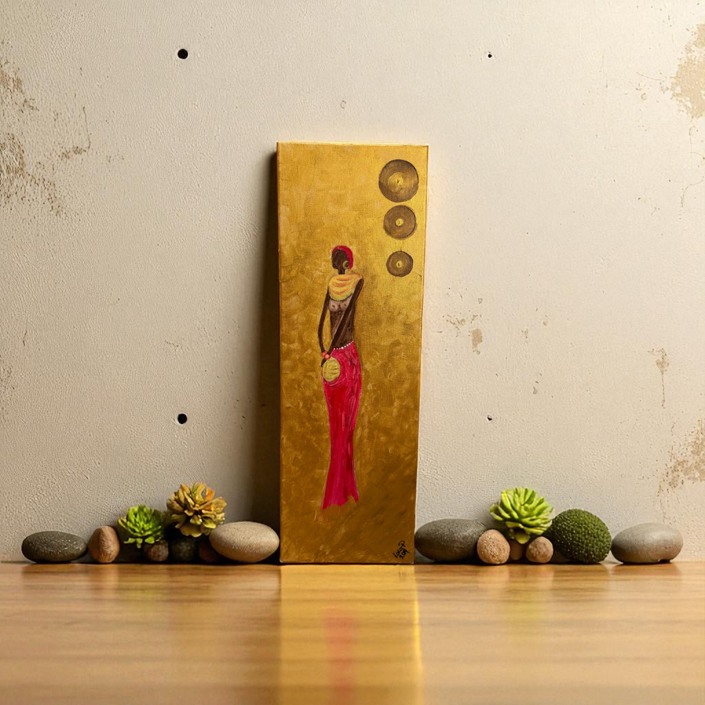 “Eleganza d’Oro” – Quadro Acrilico su Tela