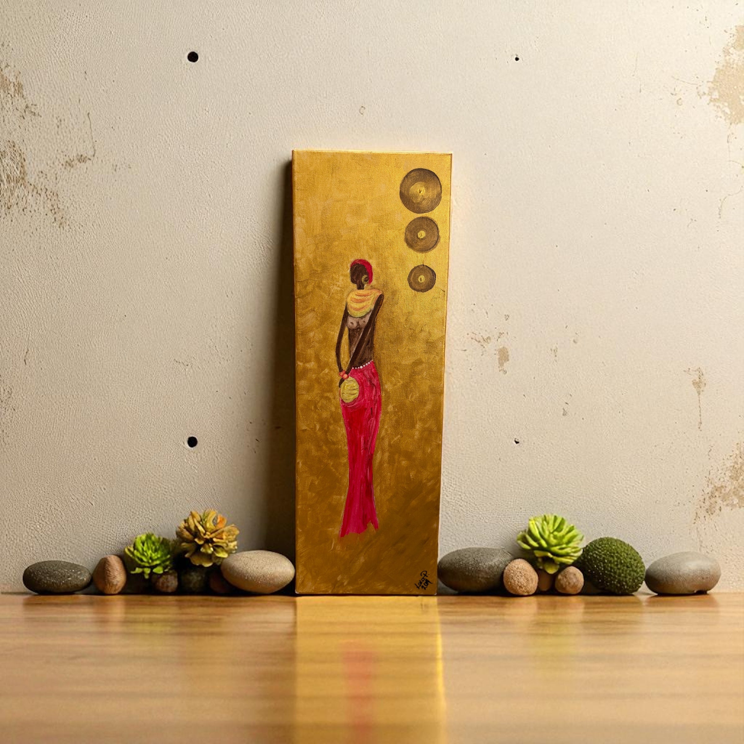 “Eleganza d’Oro” – Quadro Acrilico su Tela