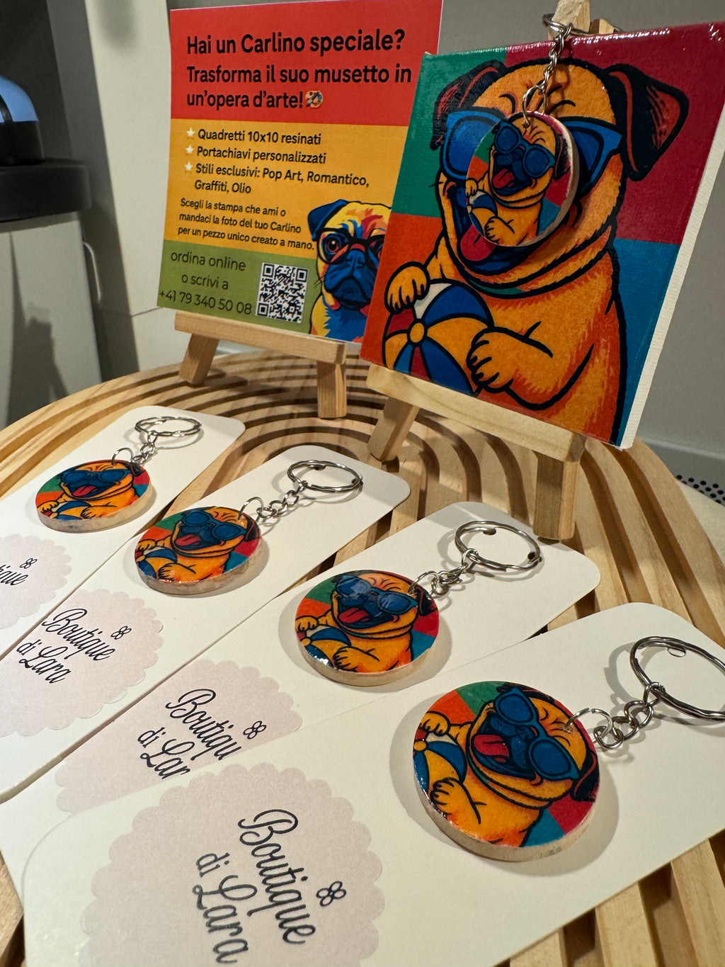 🐾 Special Edition Carlini – Quadretti & Portachiavi Personalizzati