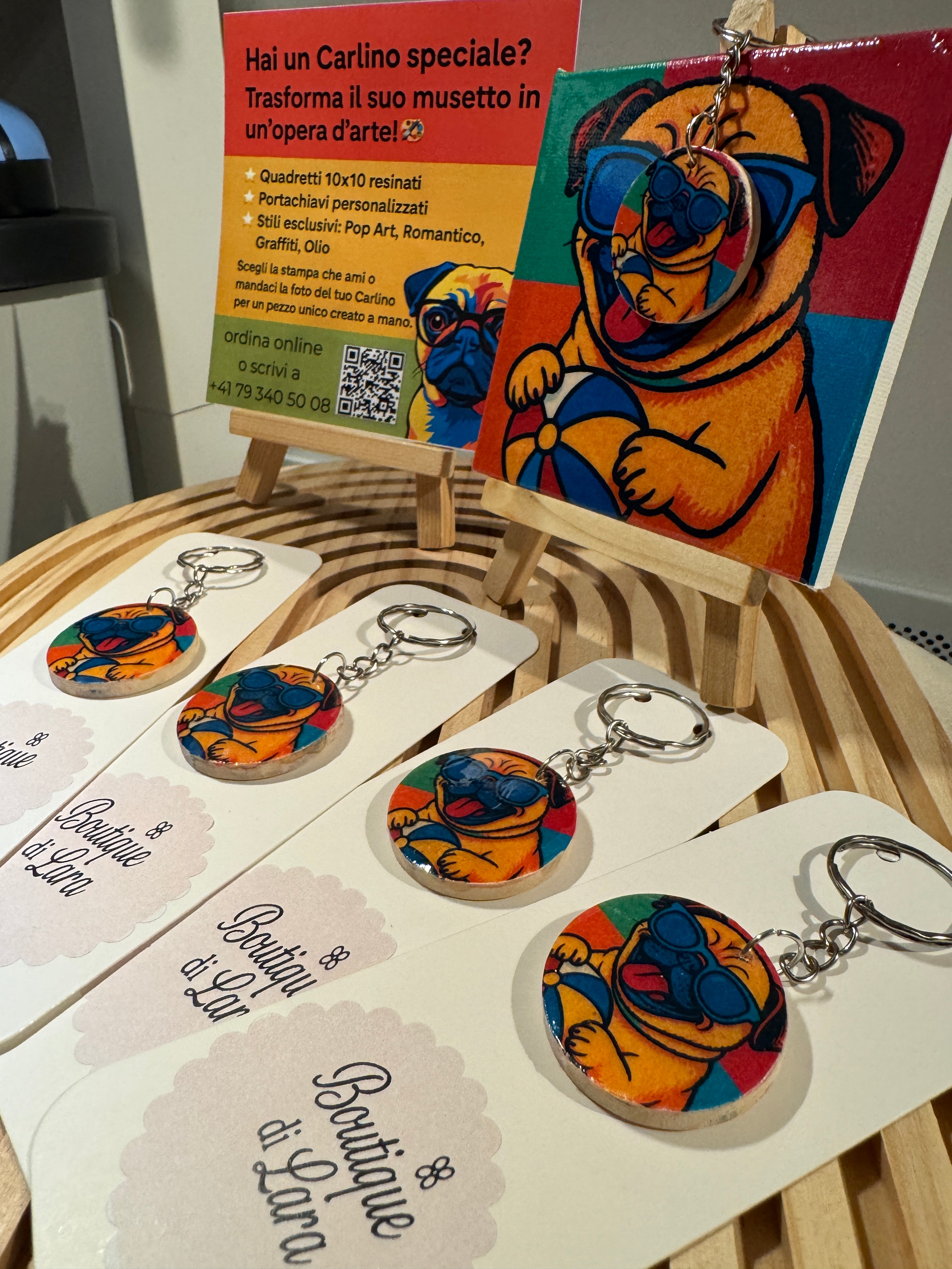 🐾 Special Edition Carlini – Quadretti & Portachiavi Personalizzati