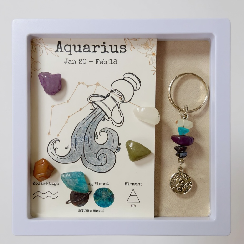 Portachiavi con Cristalli – Segni Zodiacali