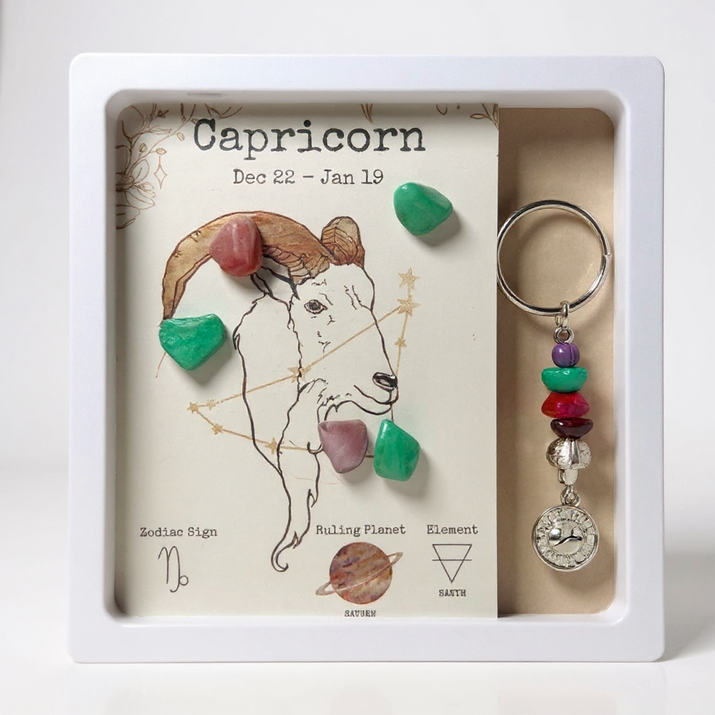 Portachiavi con Cristalli – Segni Zodiacali