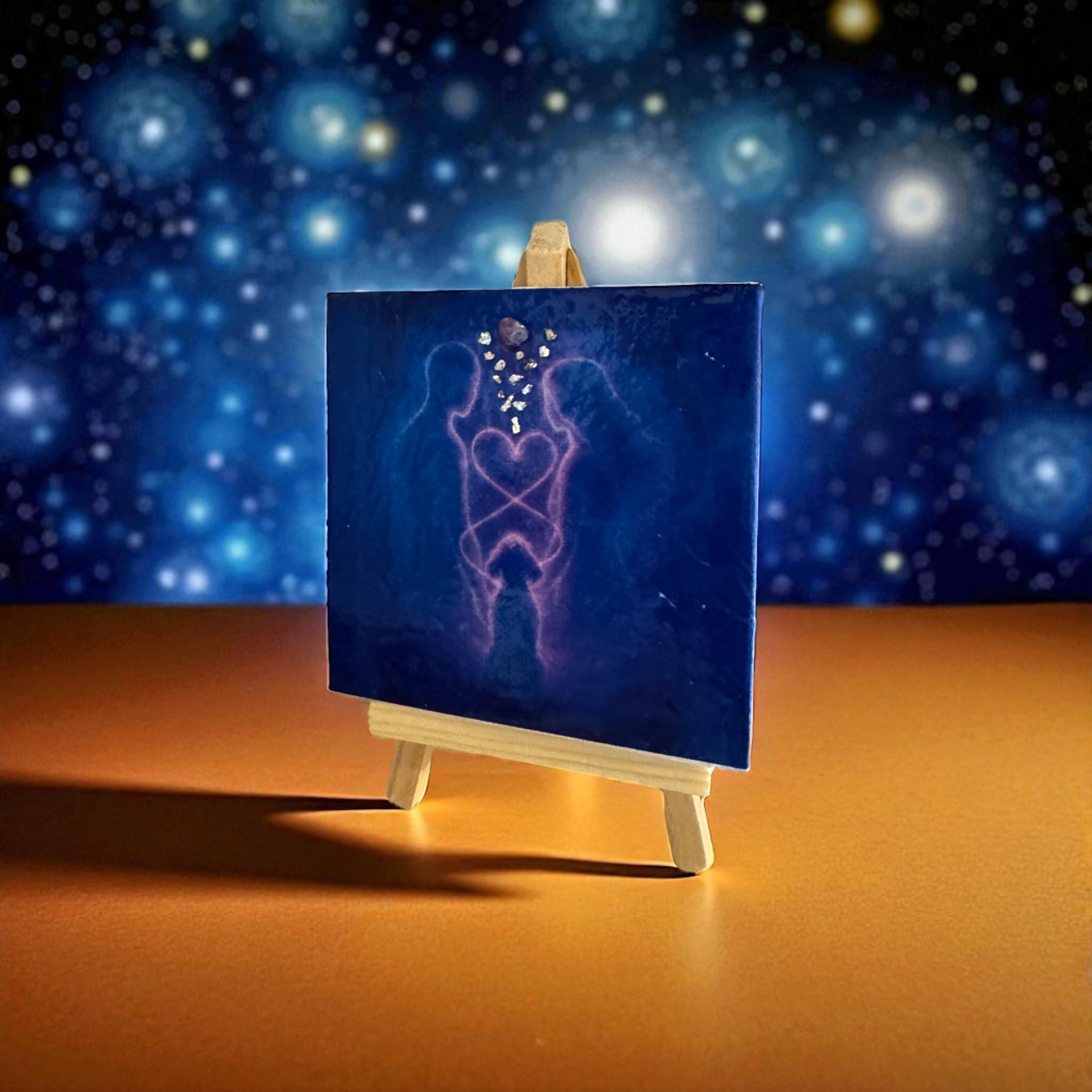 Quadretto Personalizzato 10x10 cm – Pop Art, Cartoon o Dipinto con Resina