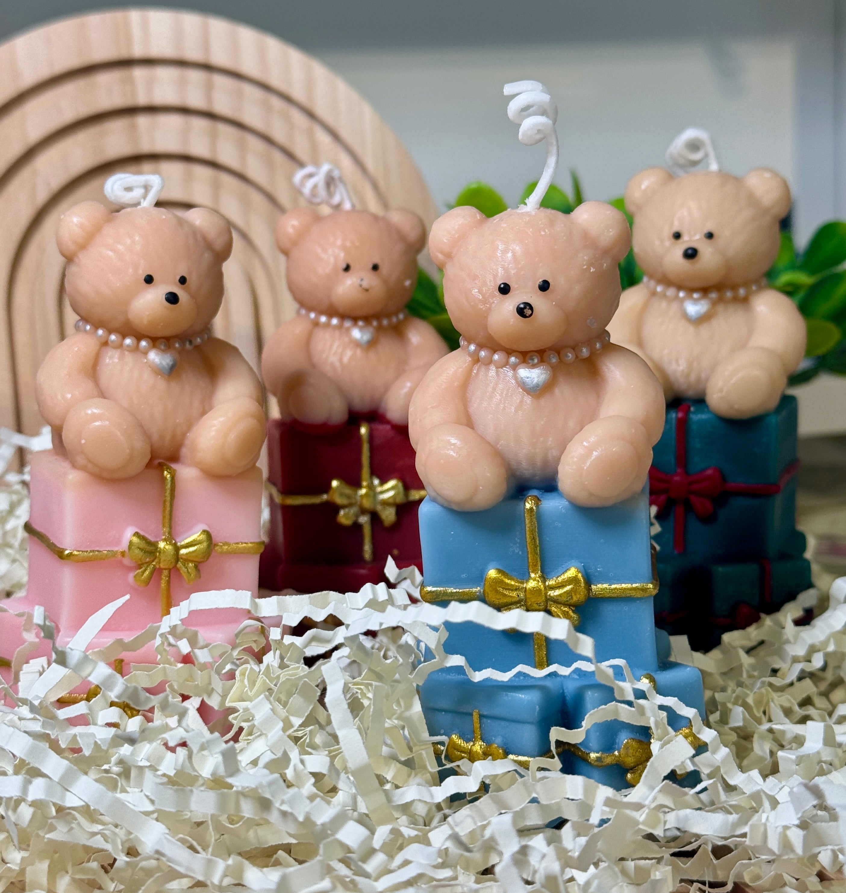 Candela Orsetto Regalo – Blue, Verde, Rosso e Rosa