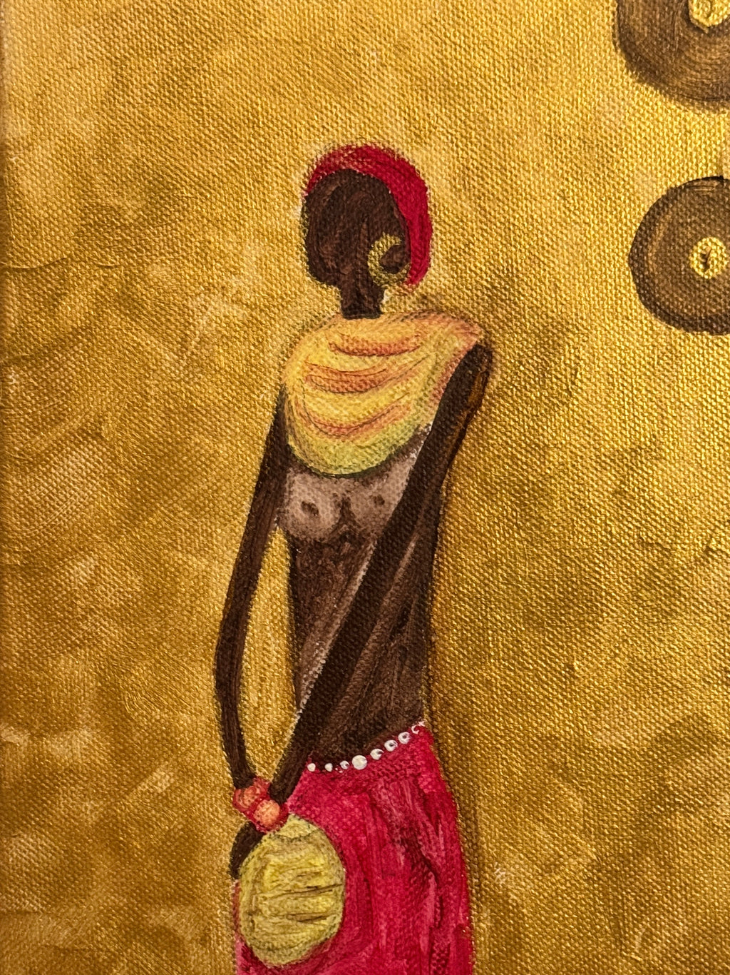 “Eleganza d’Oro” – Quadro Acrilico su Tela