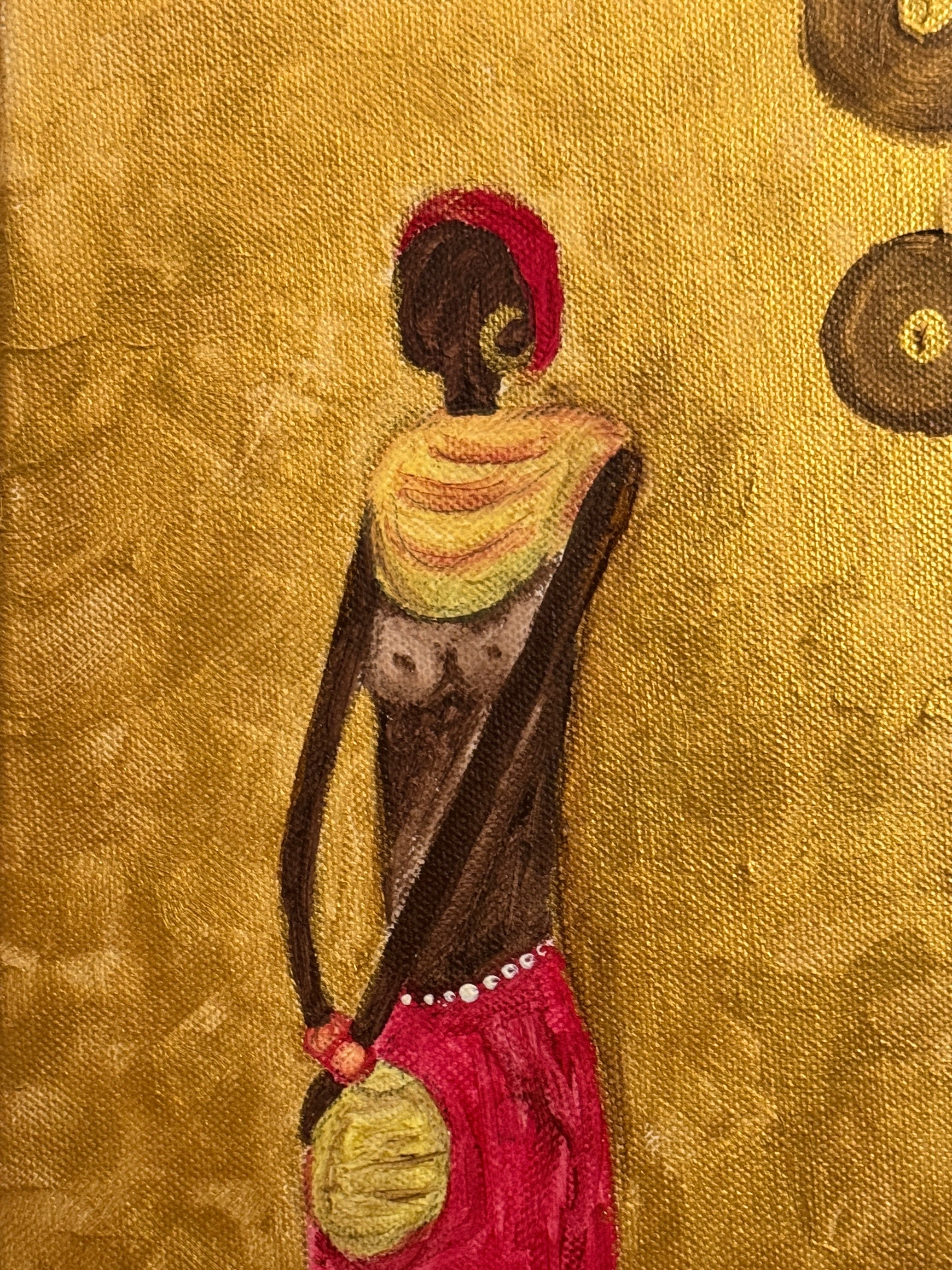 “Eleganza d’Oro” – Quadro Acrilico su Tela