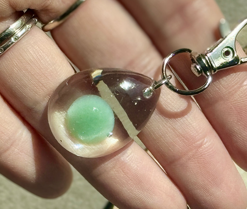 Charm Energetico per Collare – Avventurina, malachite, diaspro, ametista, labradorite