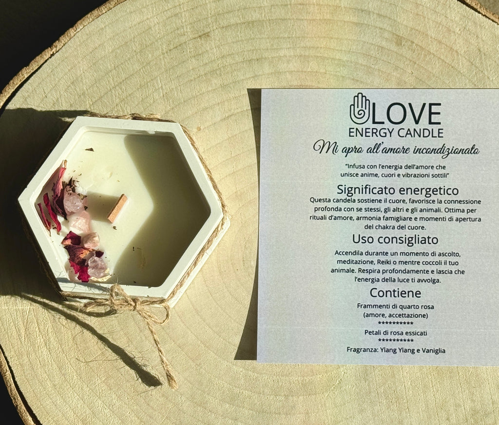 LOVE ENERGY CANDLE – Candela Energetica dell’Amore