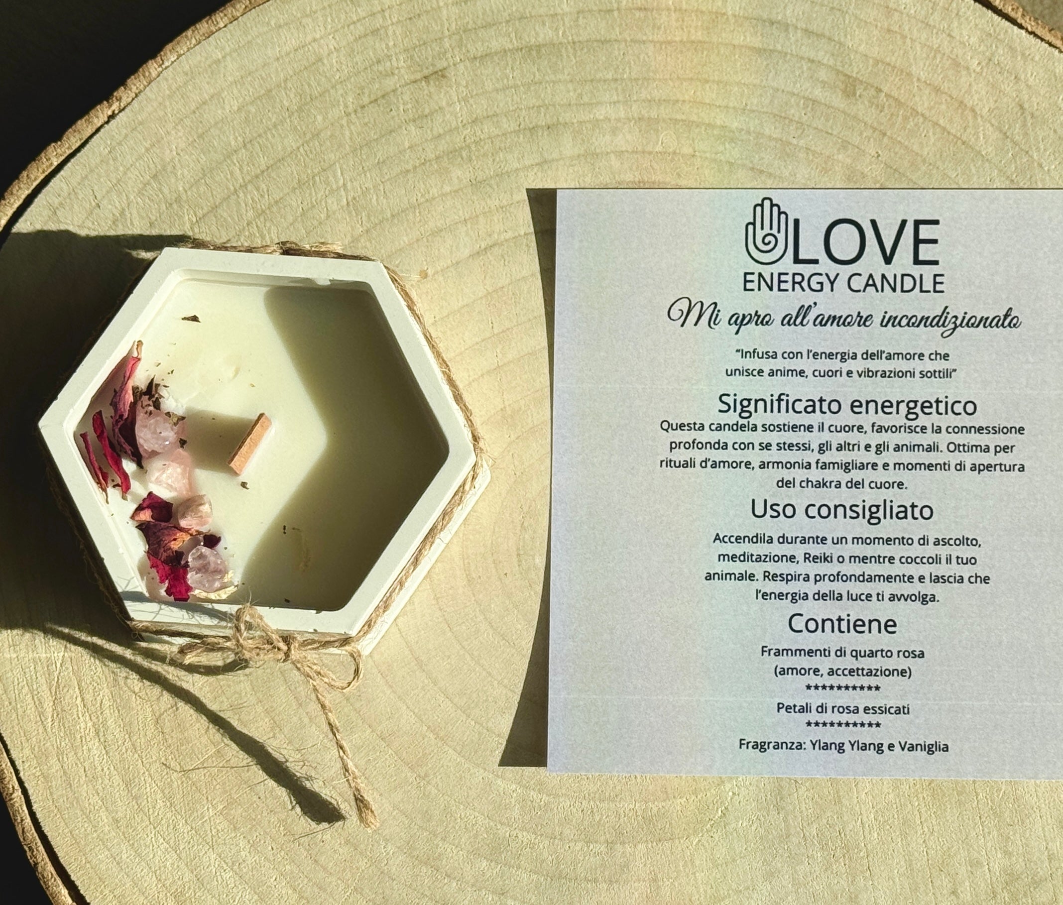 LOVE ENERGY CANDLE – Candela Energetica dell’Amore