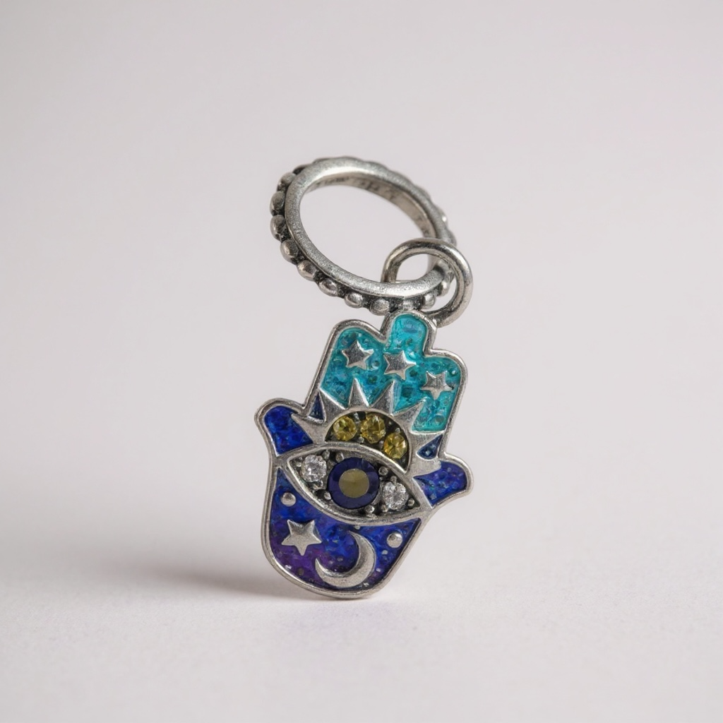 CIONDOLO MANO DI FATIMA (HAMSA) IN ARGENTO 925 – PROTEZIONE E ARMONIA