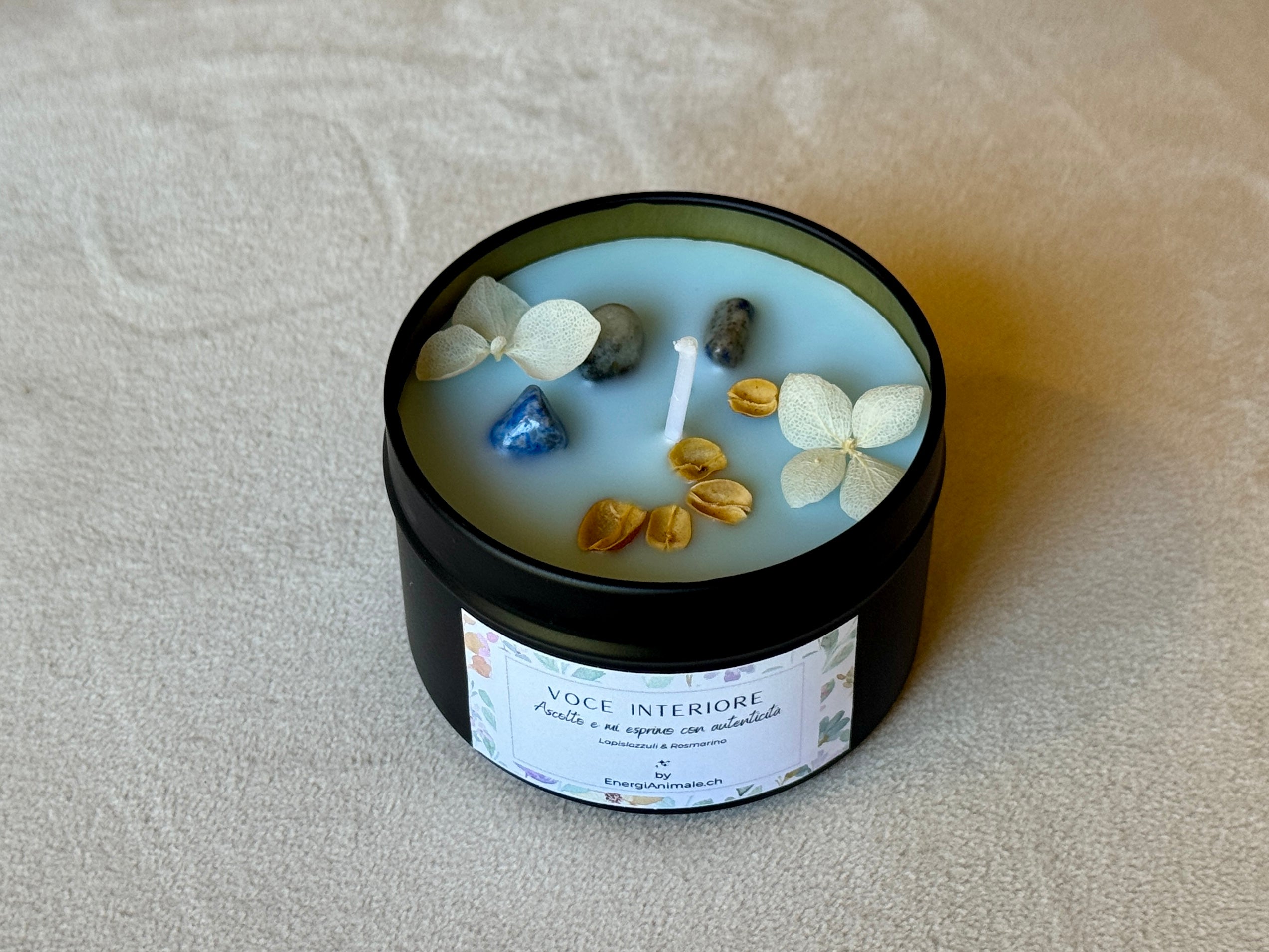 Candele Energetiche con Cristalli & Profumi Naturali