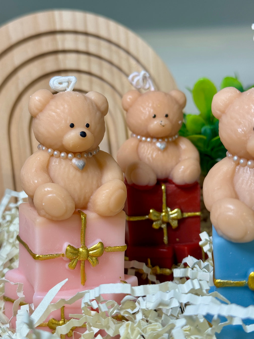 Candela Orsetto Regalo – Blue, Verde, Rosso e Rosa