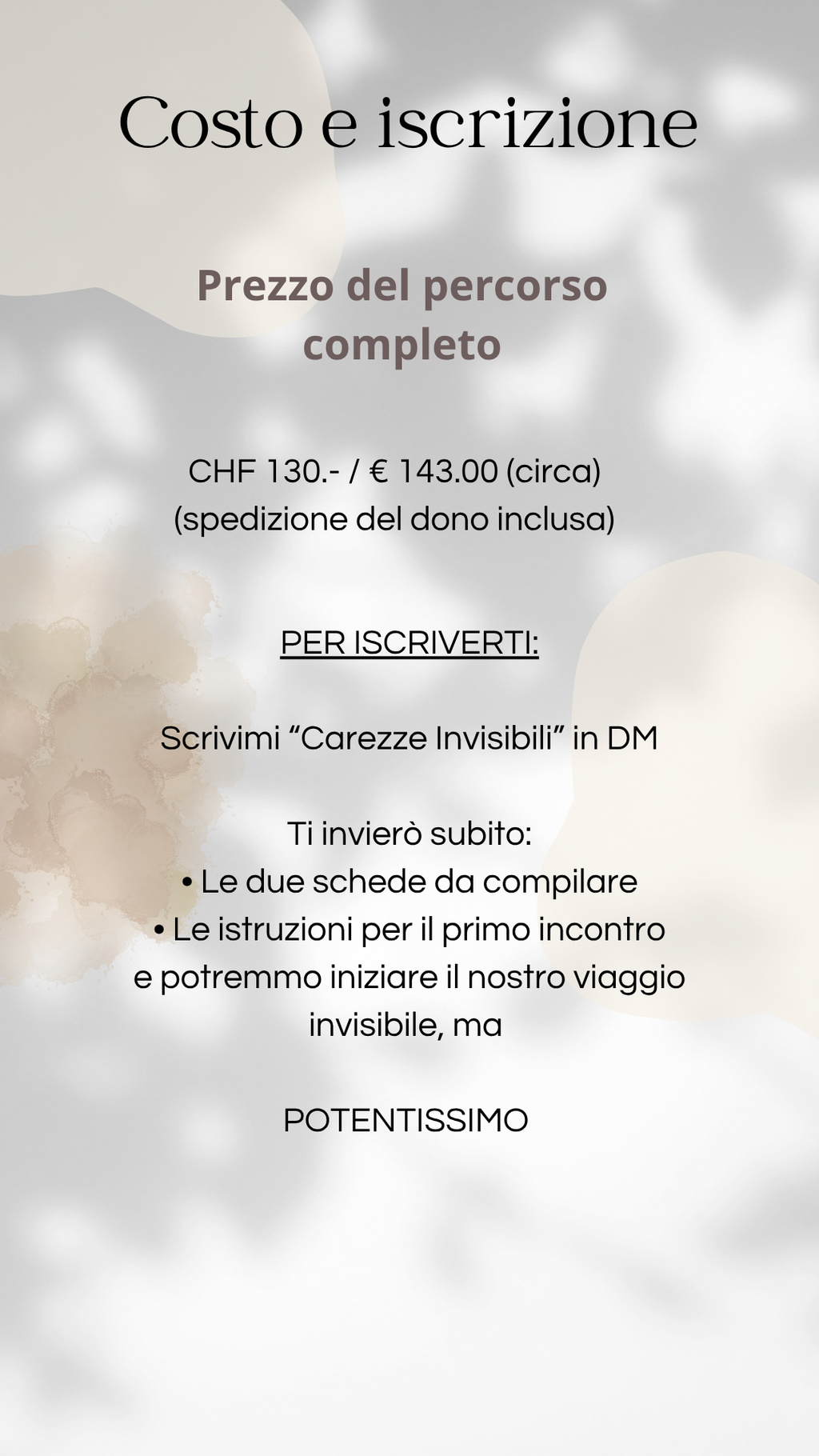 Percorso Carezze Invisibili