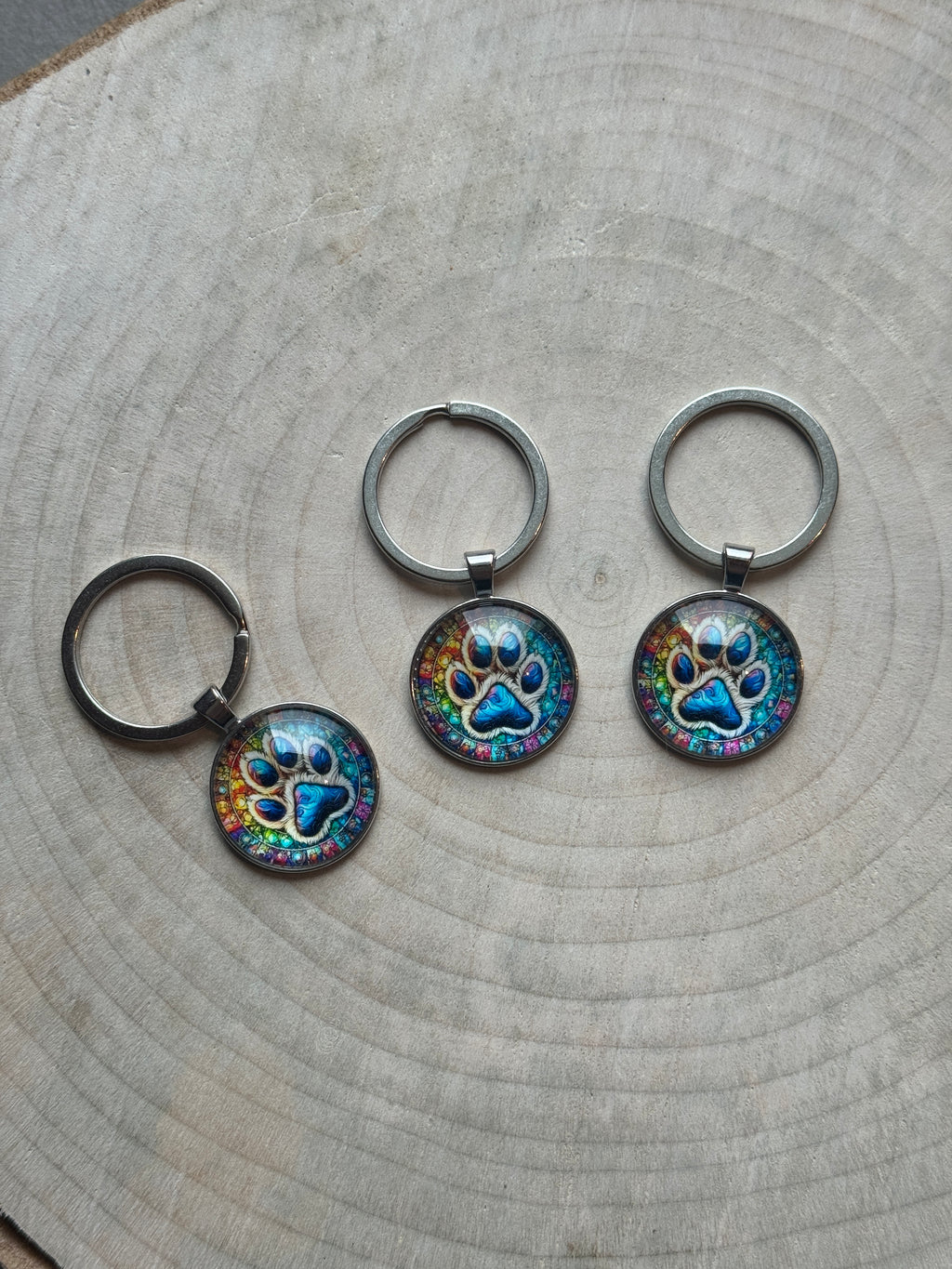 Portachiavi impronta arcobaleno