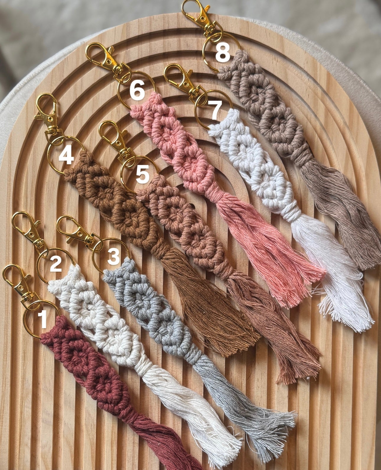 Portachiavi in Macramè Artigianali