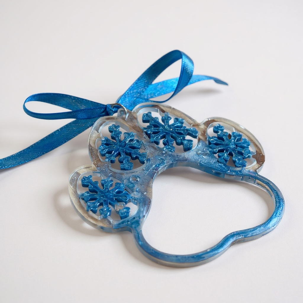 ❄️ Zampetta di Neve – Decorazione in Resina